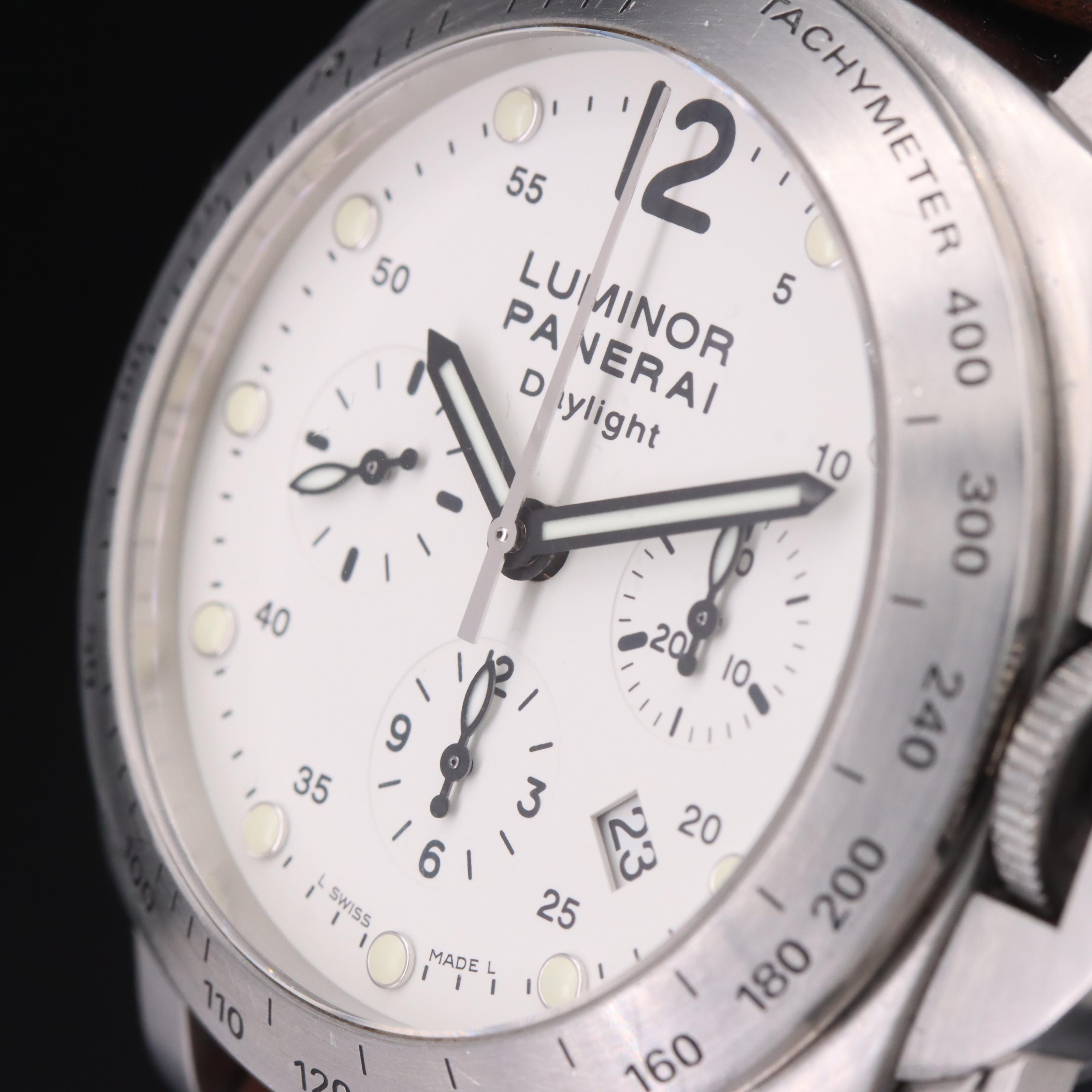 2007 Panerai Luminor Daylight Chronograph Watch