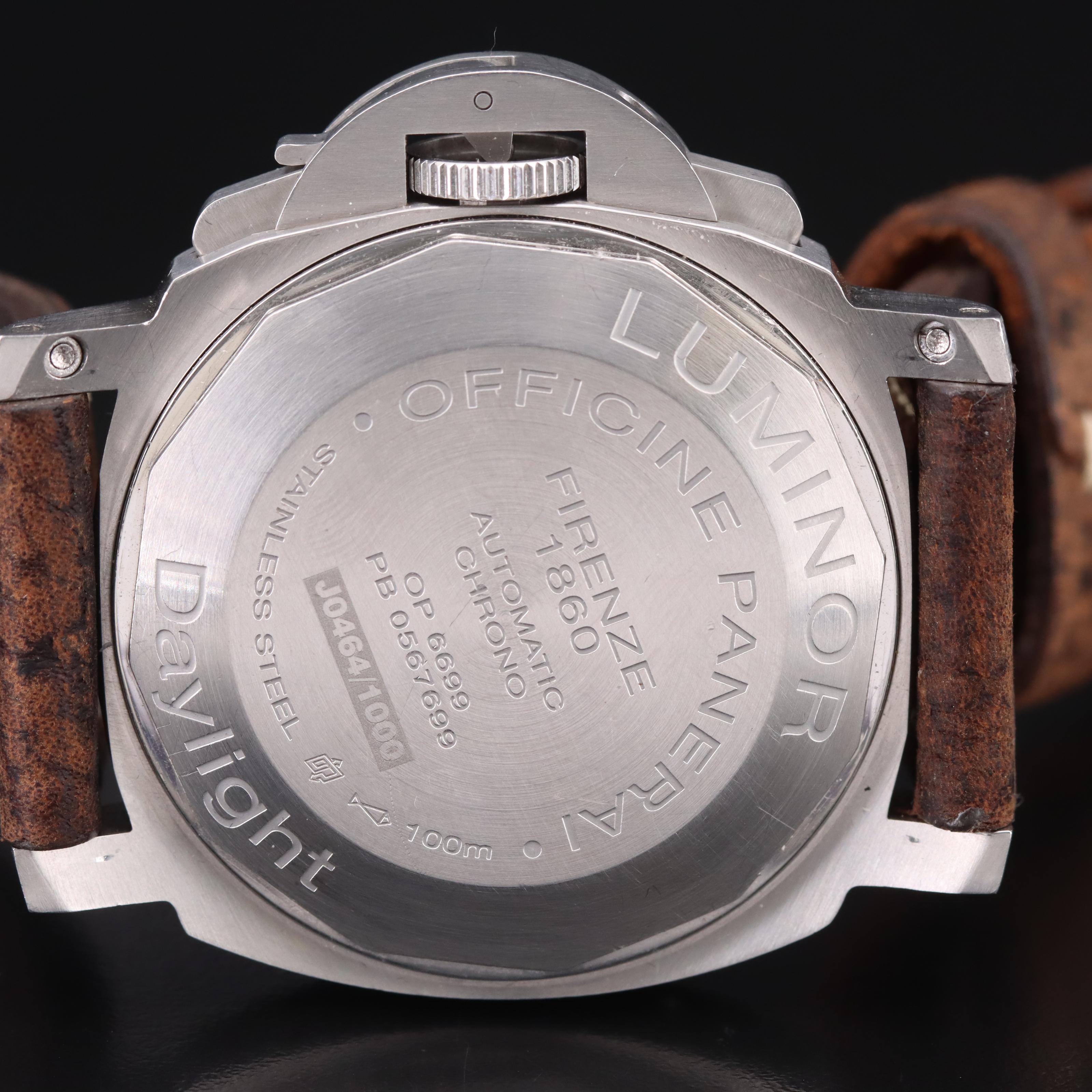 2007 Panerai Luminor Daylight Chronograph Watch