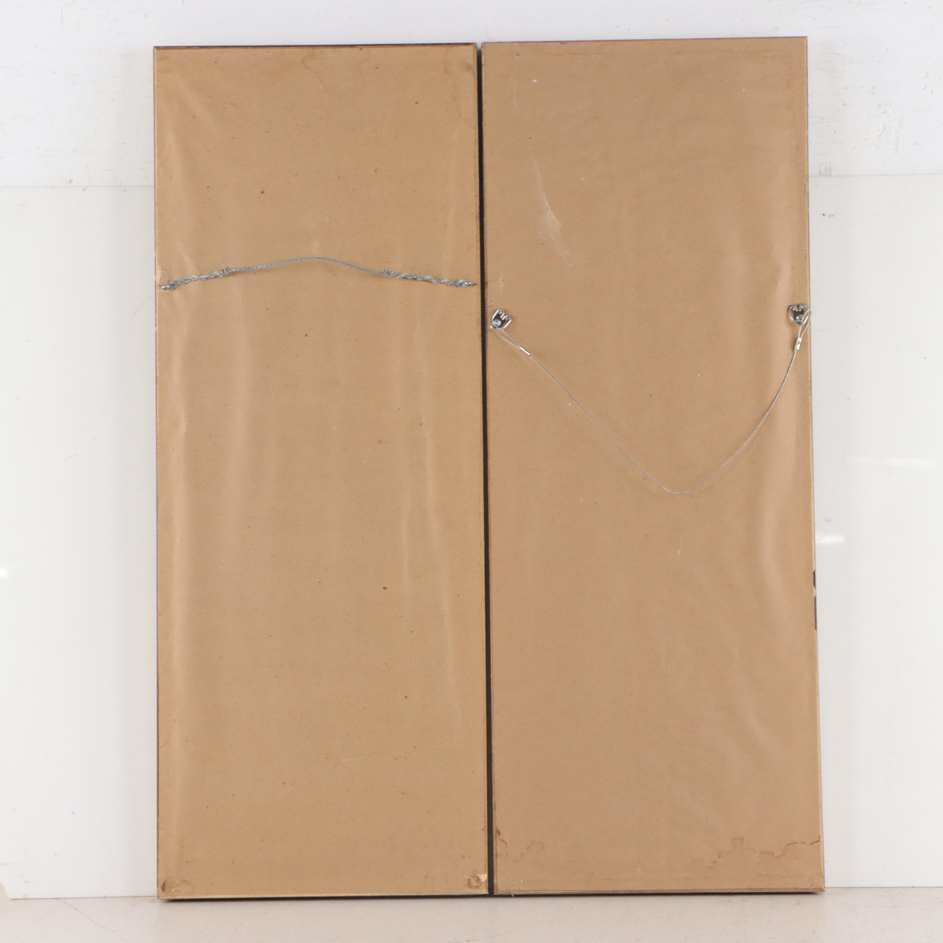 Offset Lithographs of Garden Scenes After Lena Lui, Late 20th Century