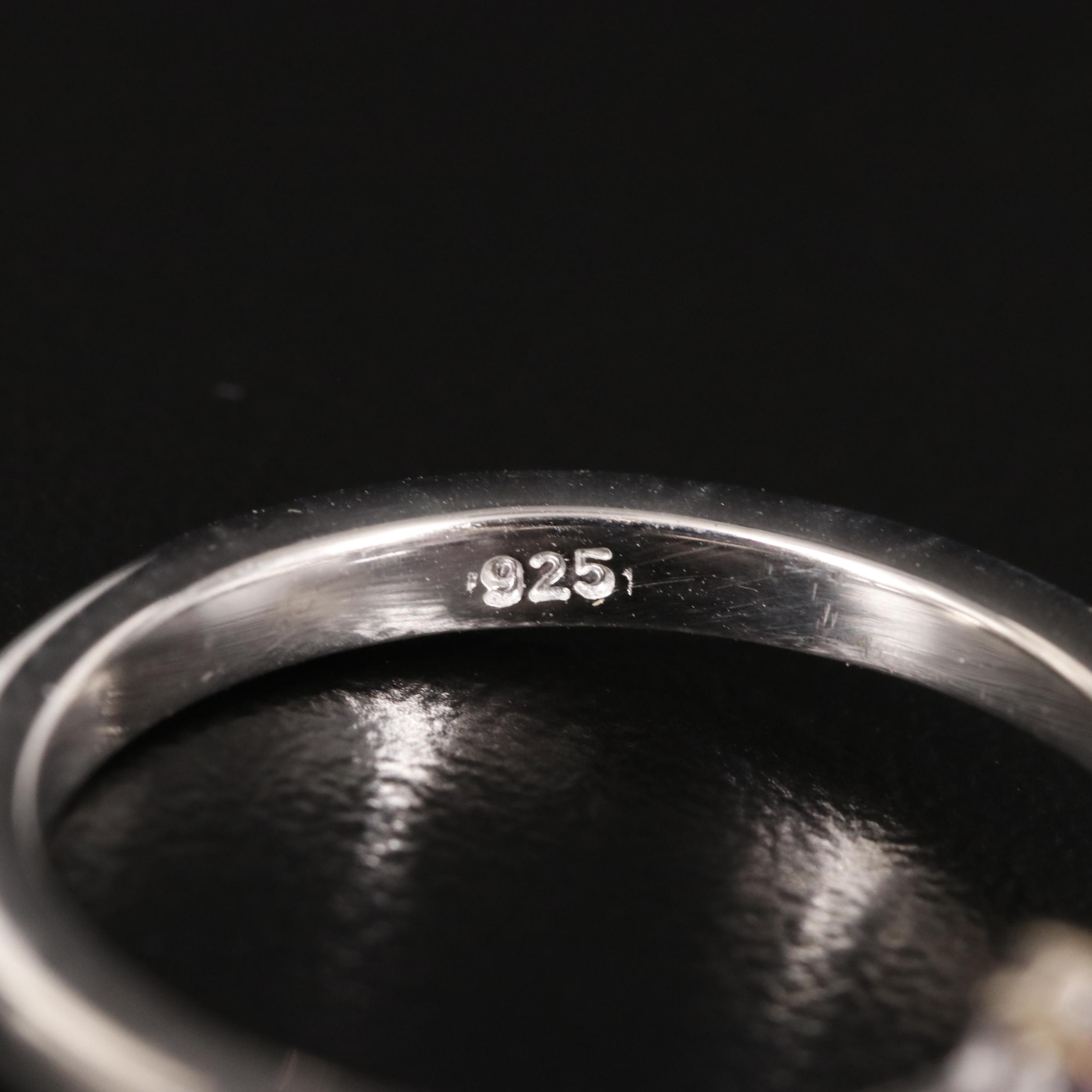 Sterling Square Amethyst Ring