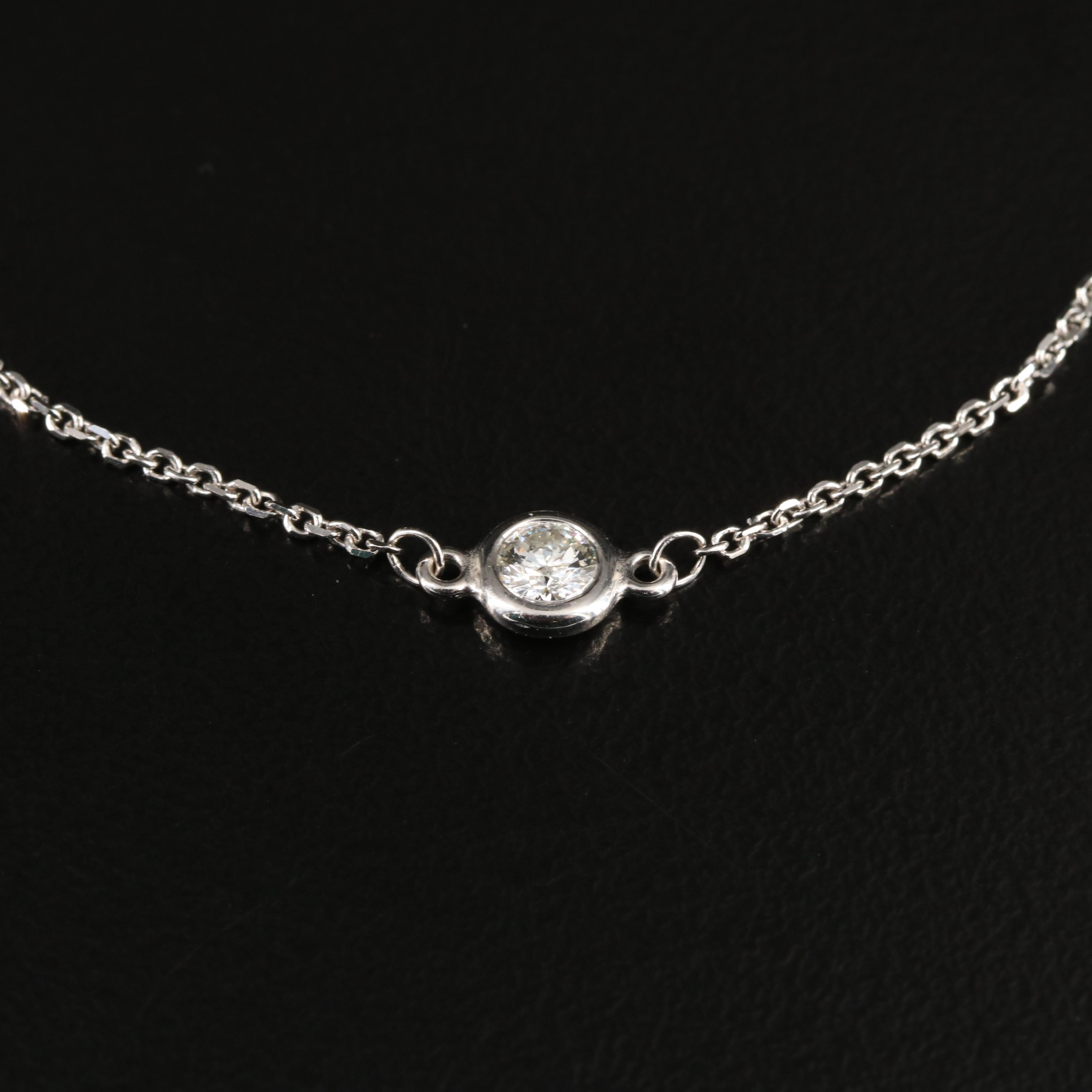 EFFY 14K 0.15 CT Diamond Solitaire Bolo Bracelet