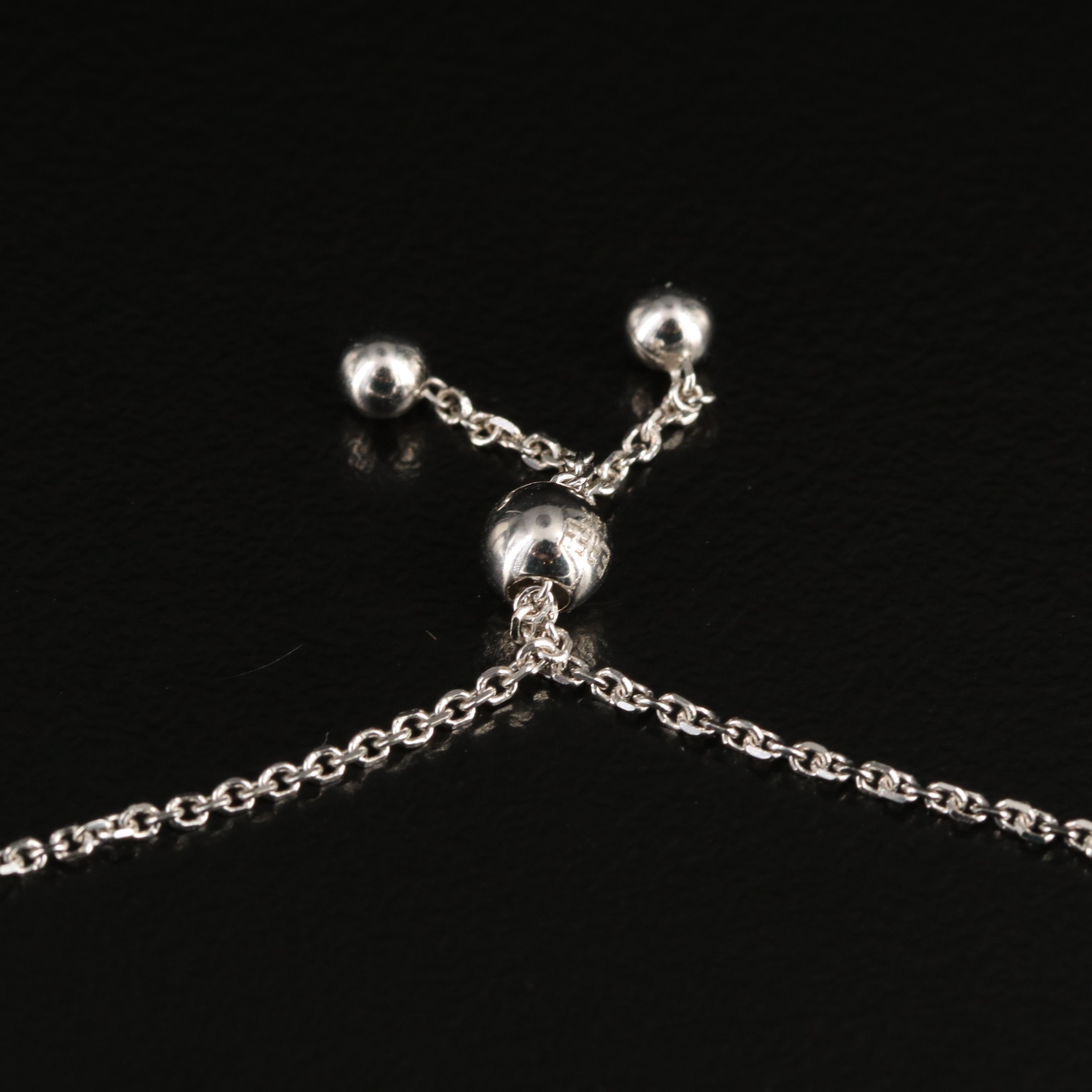 EFFY 14K 0.15 CT Diamond Solitaire Bolo Bracelet