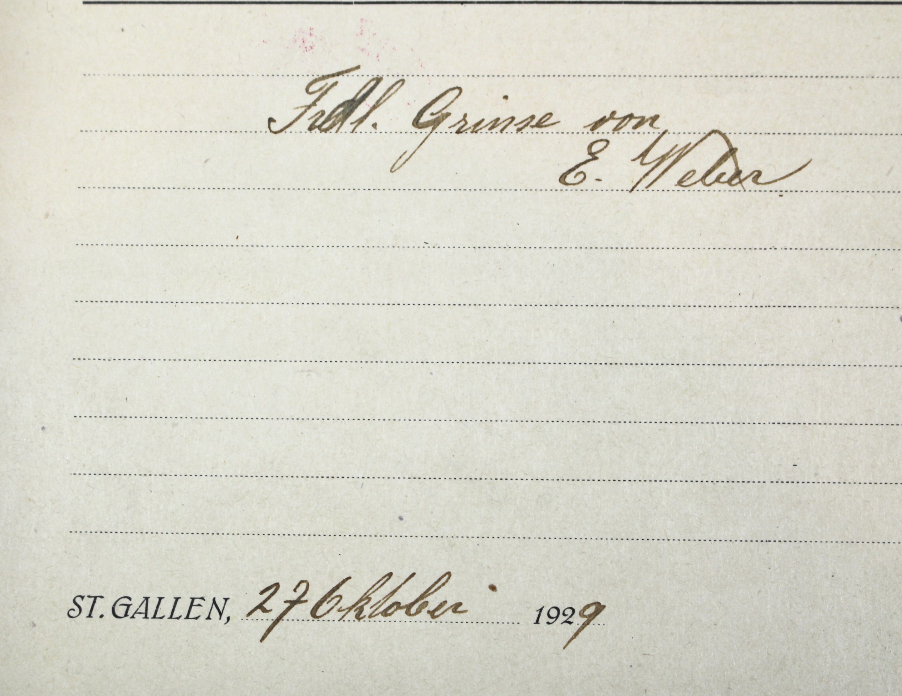 Kriesemer & Co. Swiss Zeppelin Postcard, 1929