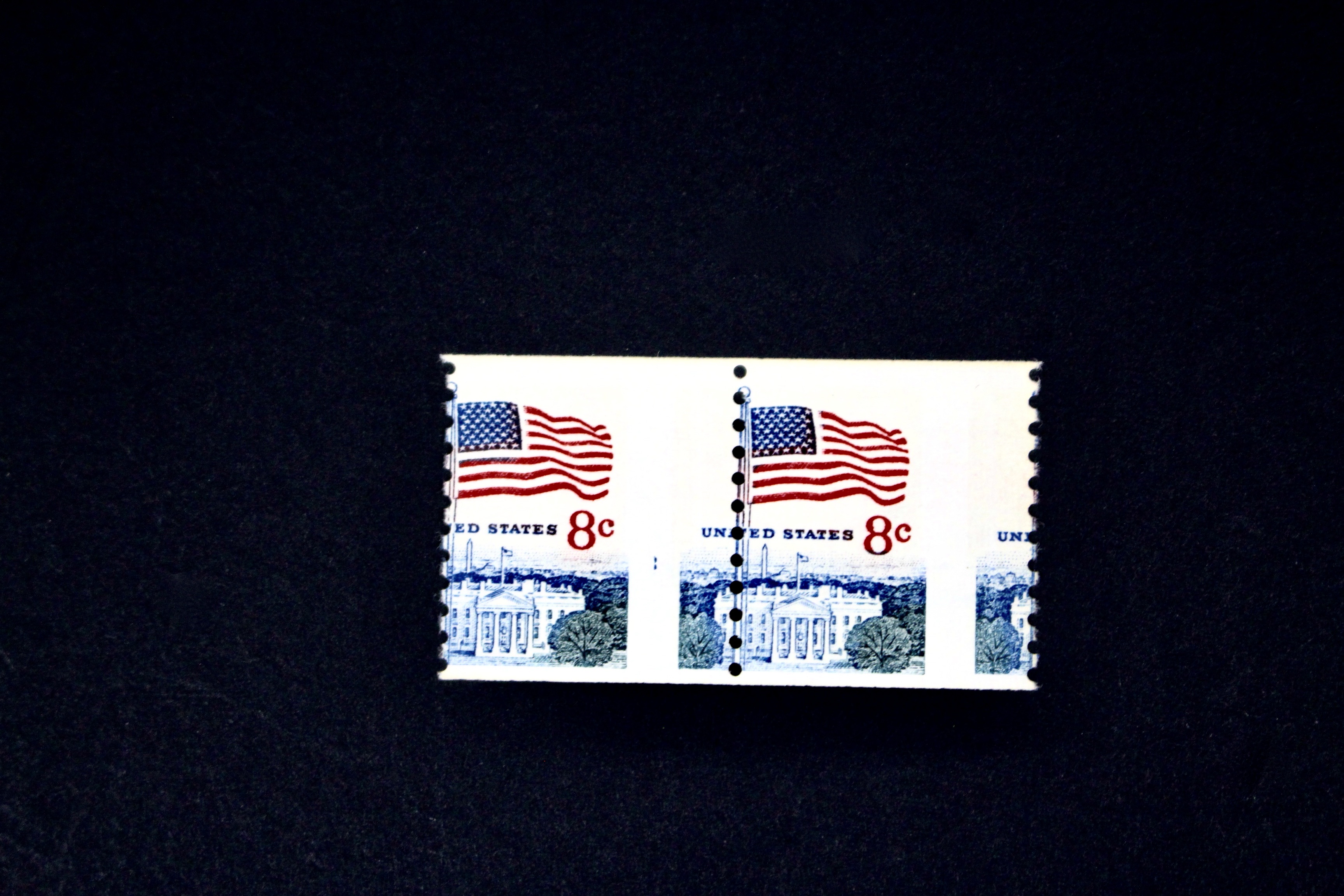 Three Mint Never Hinged Error Postage Stamps