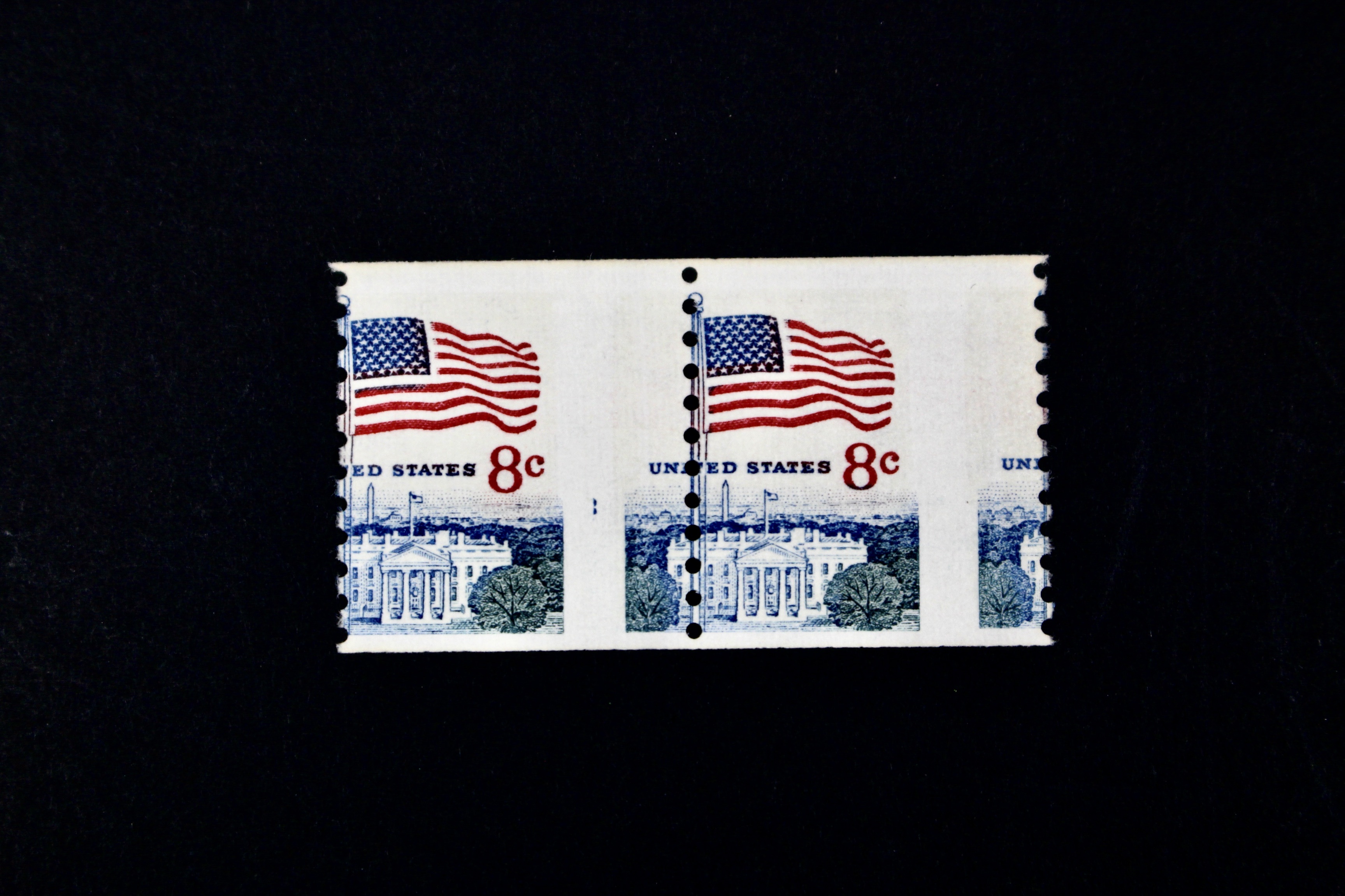 Three Mint Never Hinged Error Postage Stamps