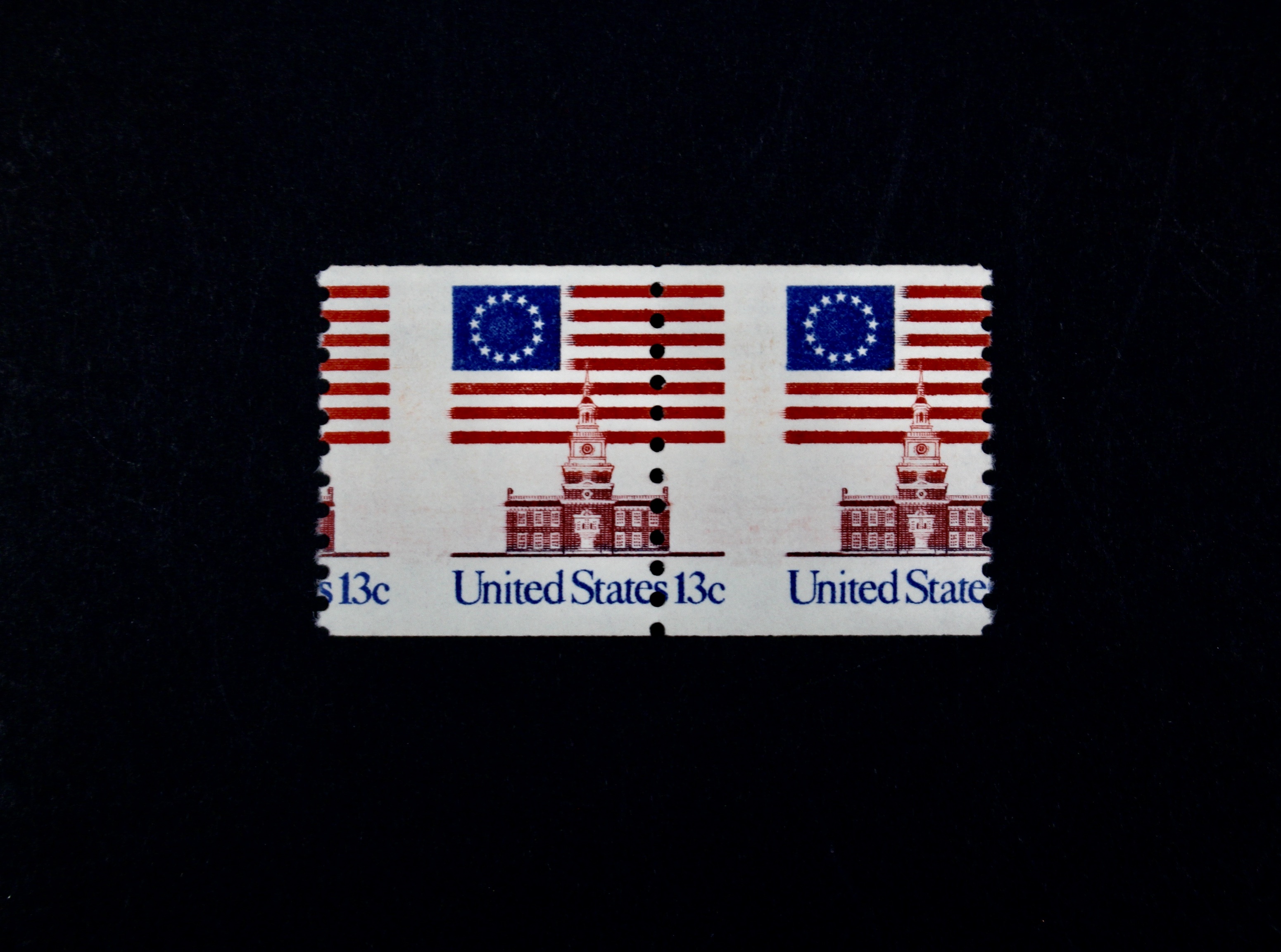 Three Mint Never Hinged Error Postage Stamps