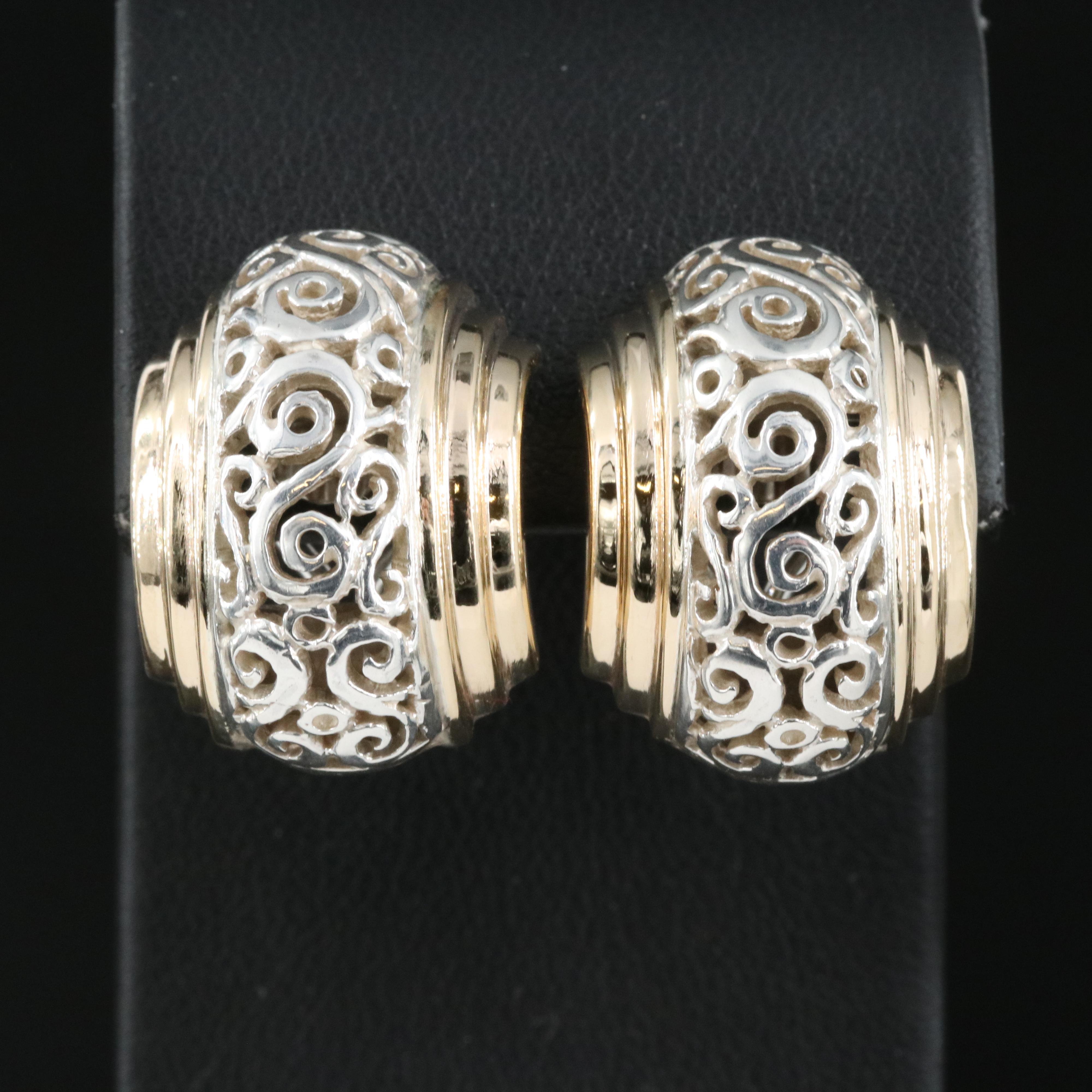 Alwand Vahan Sterling and 14K Earrings
