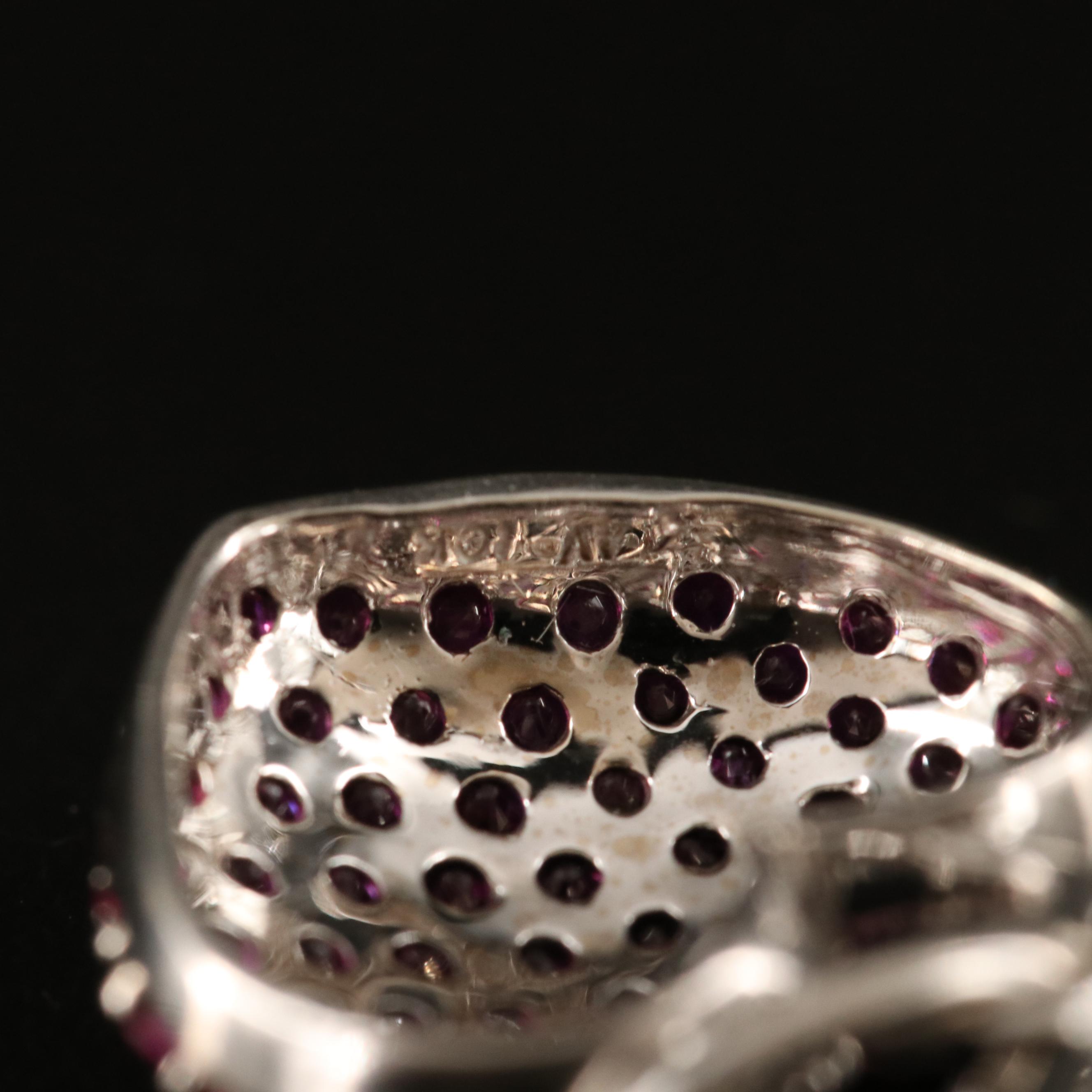 10K Ruby and Diamond Heart Pendant