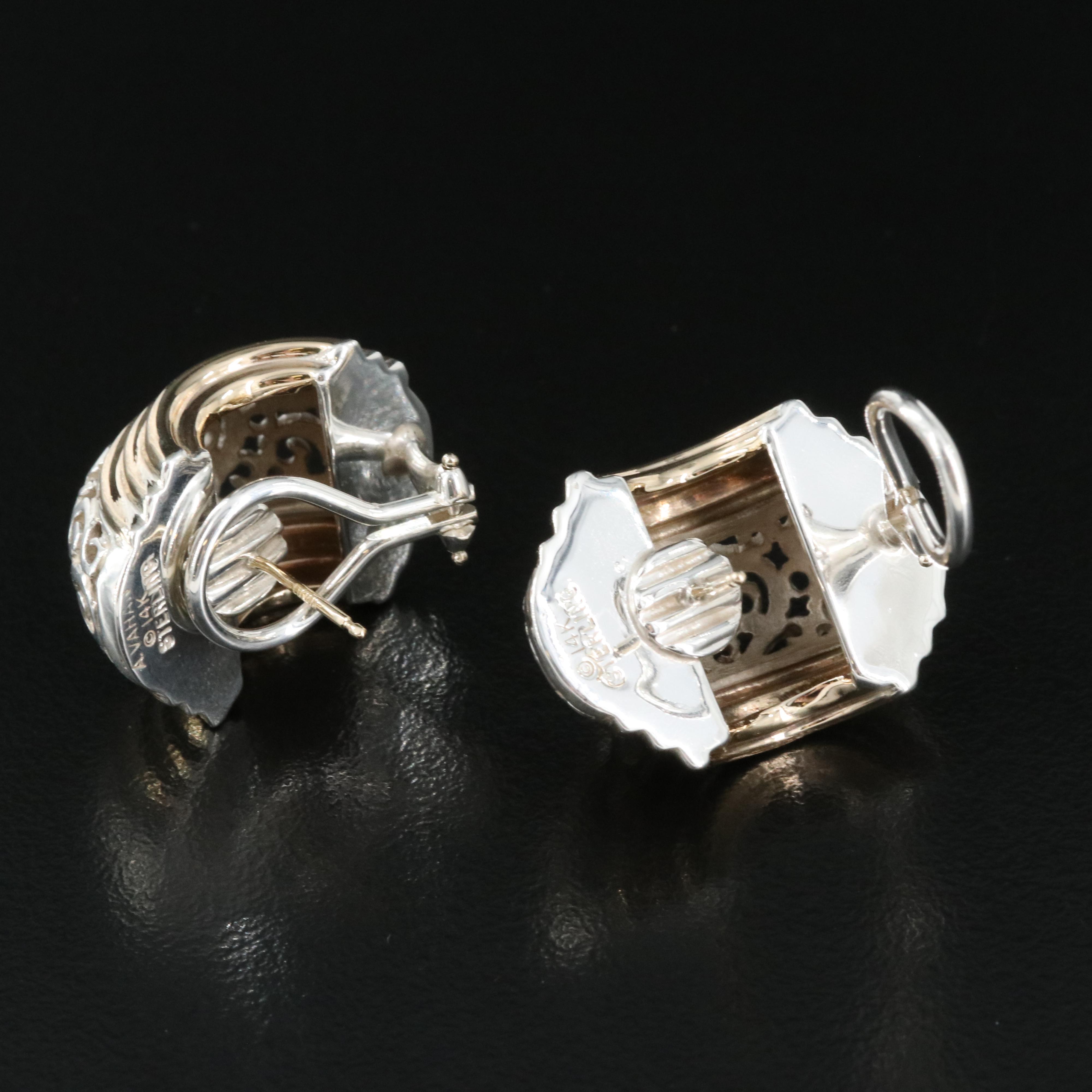 Alwand Vahan Sterling and 14K Earrings