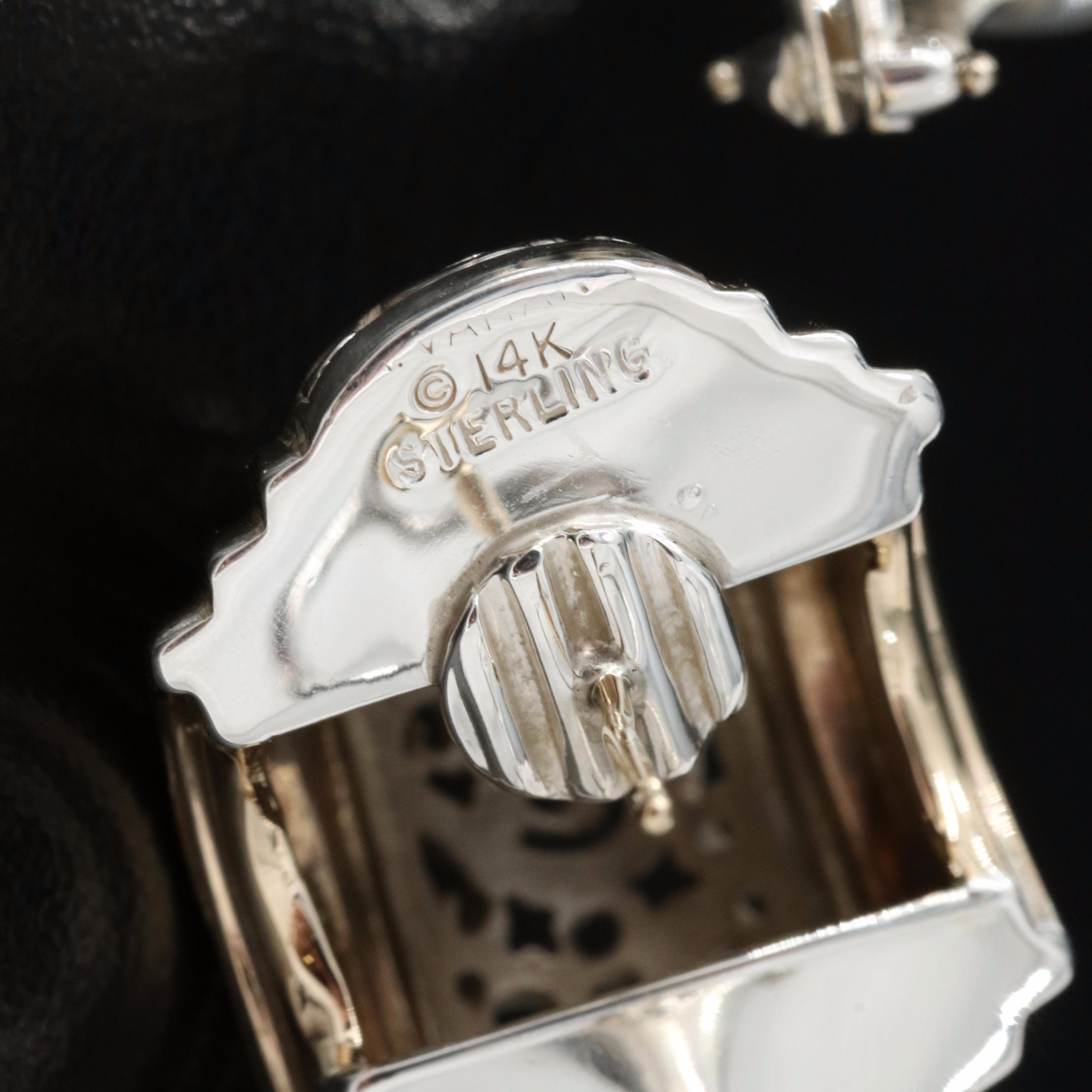 Alwand Vahan Sterling and 14K Earrings