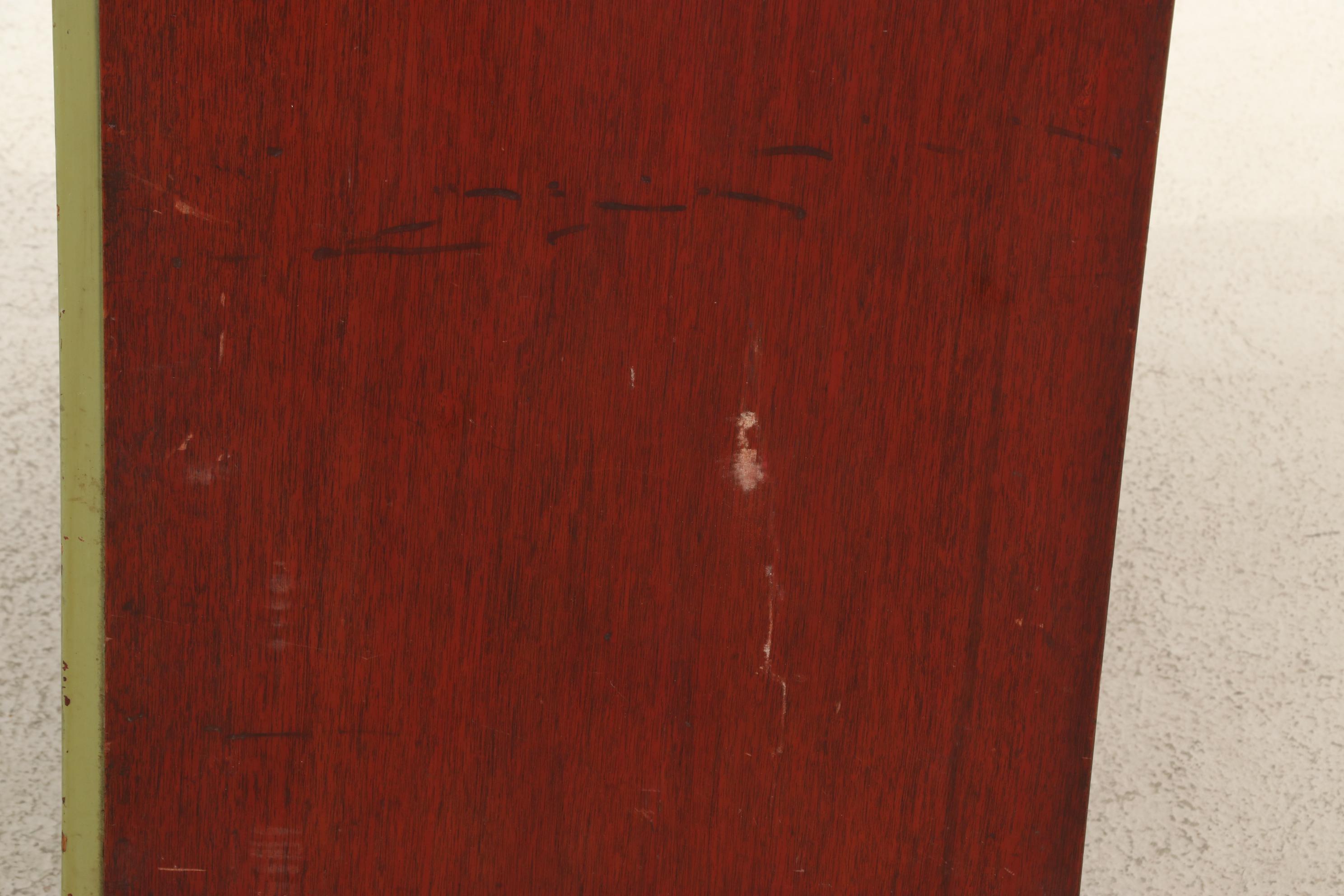 Art Deco Style Paint-Decorated Mahogany Cabinet, 20th Century