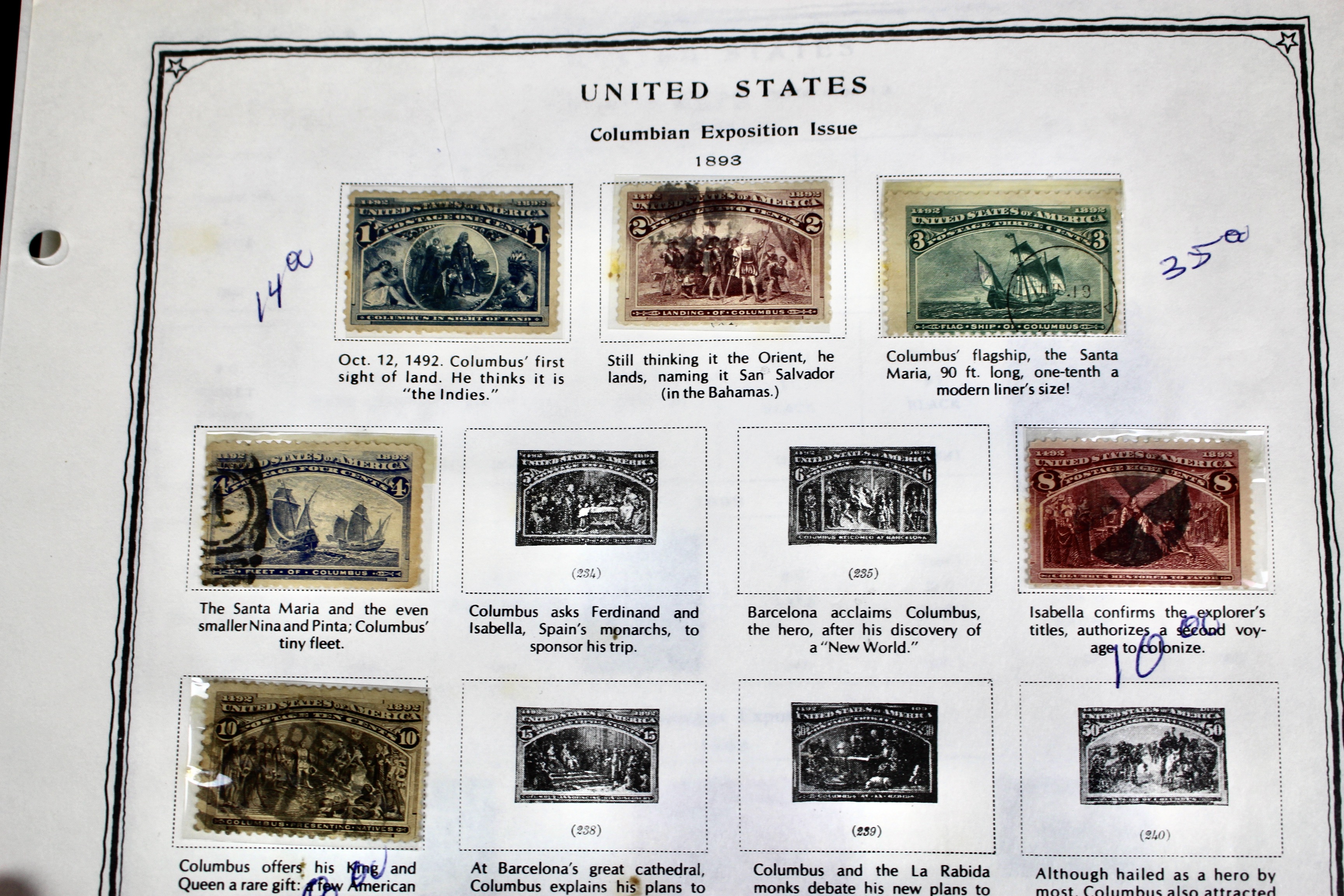 Early U.S. Postage Stamp Collection, 1869 to 1922