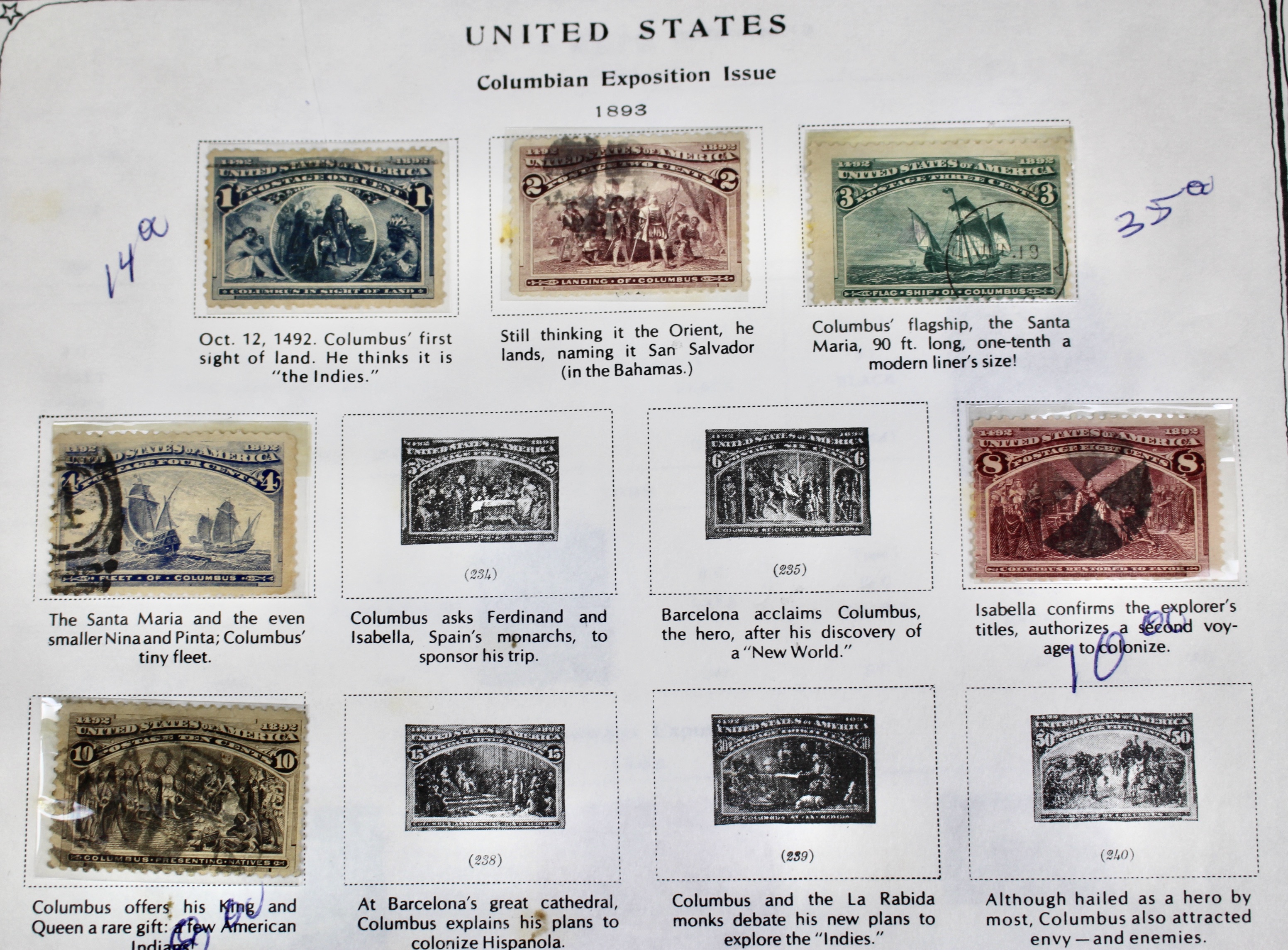 Early U.S. Postage Stamp Collection, 1869 to 1922