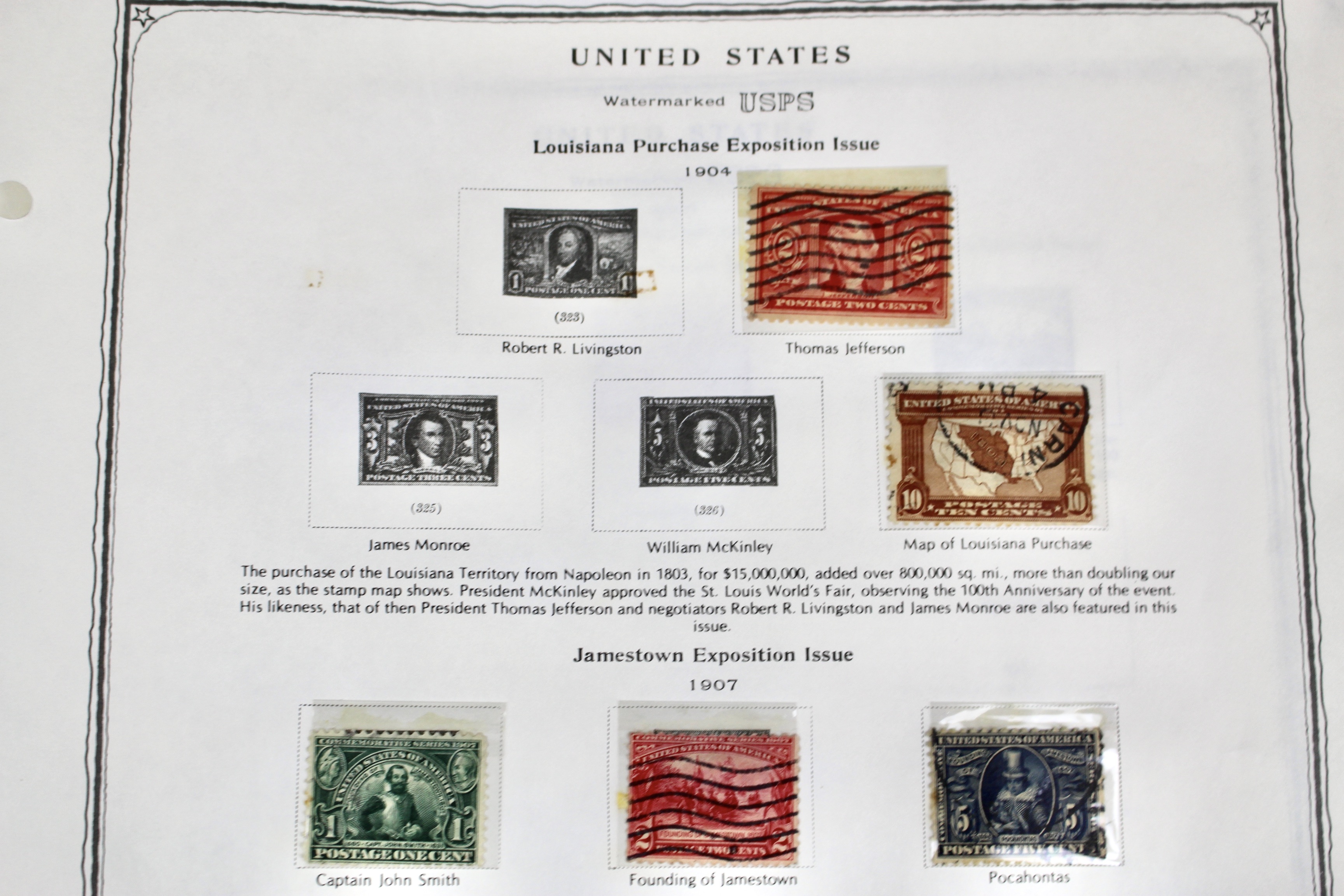 Early U.S. Postage Stamp Collection, 1869 to 1922