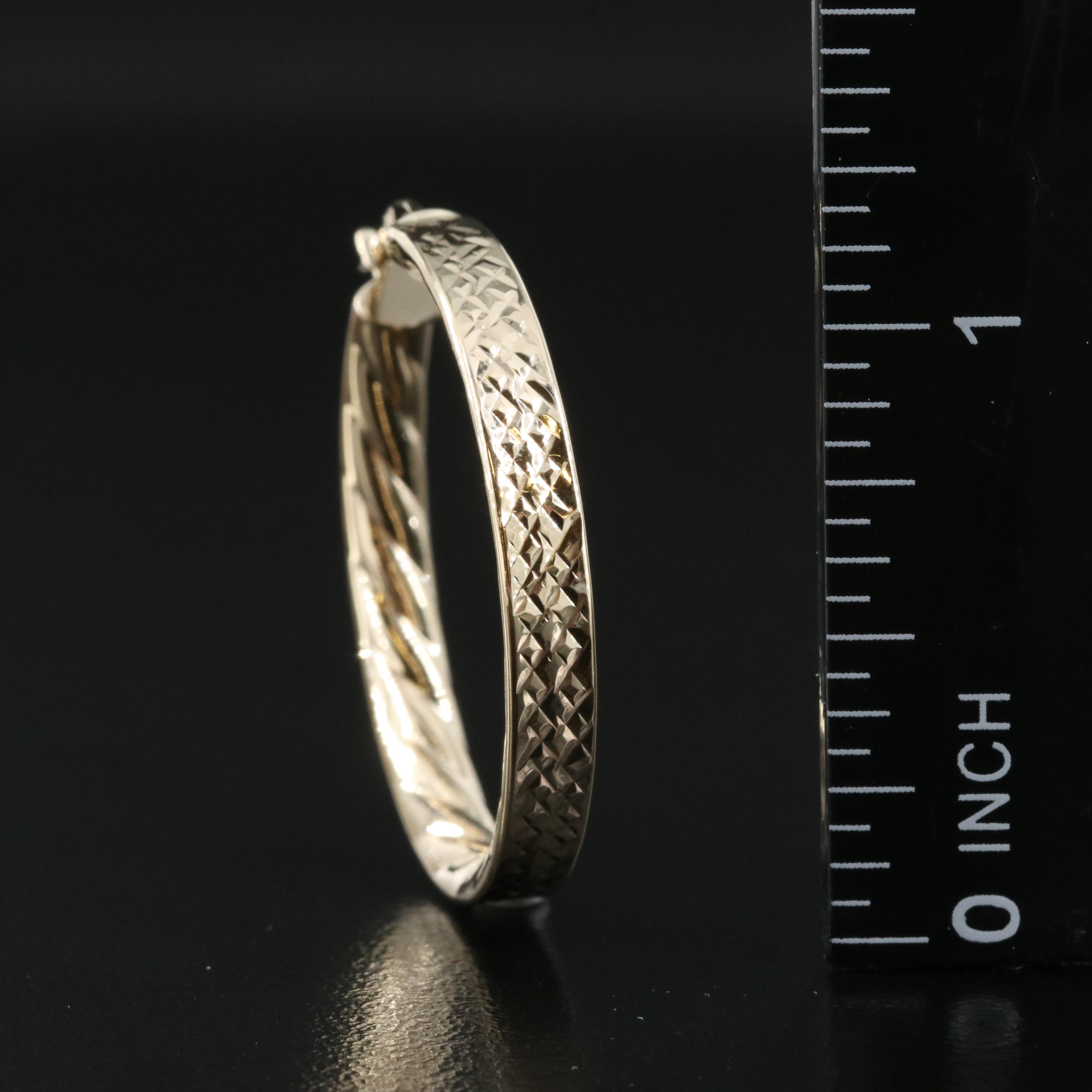 Italian 14K Hoop Earrings