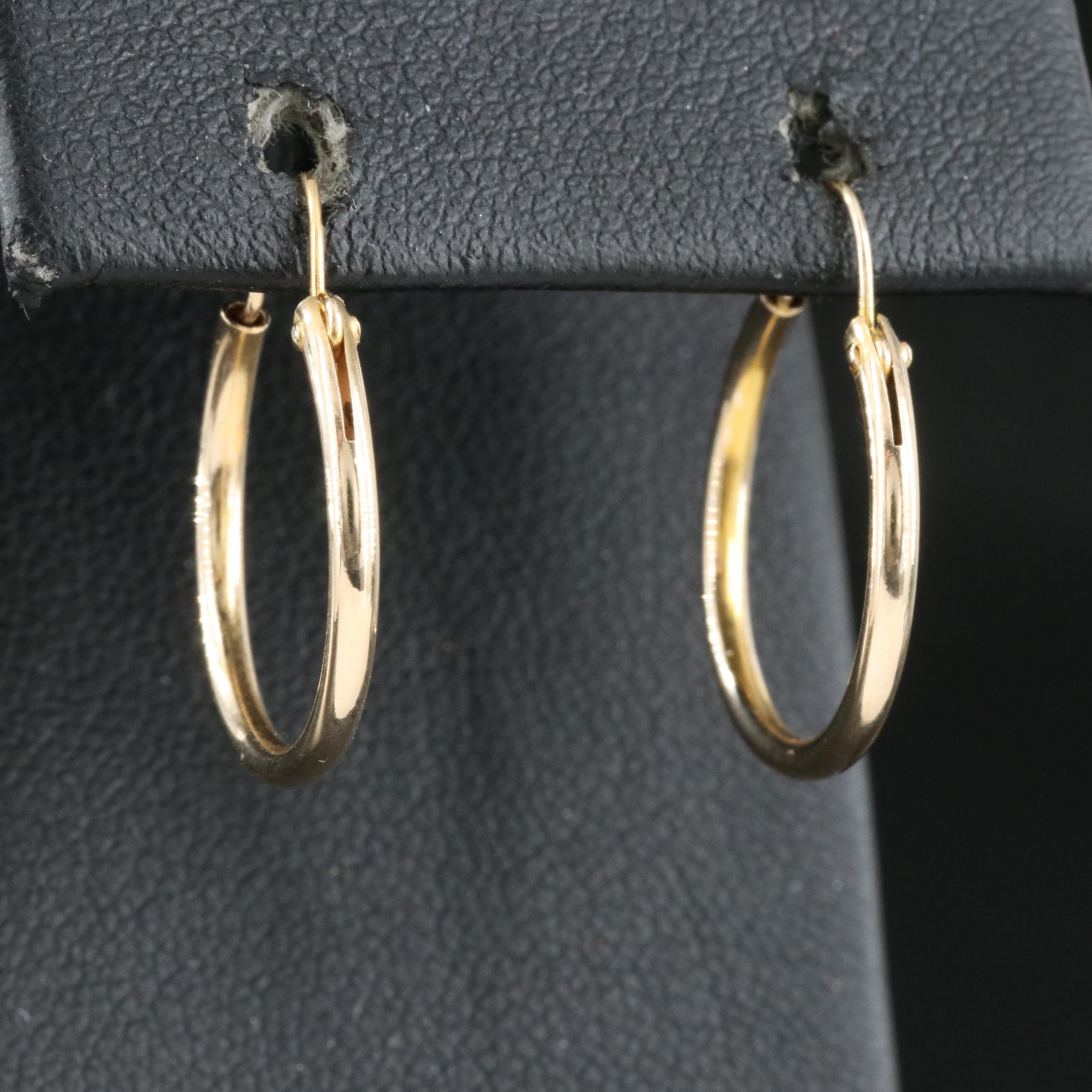 14K Hoop Earrings