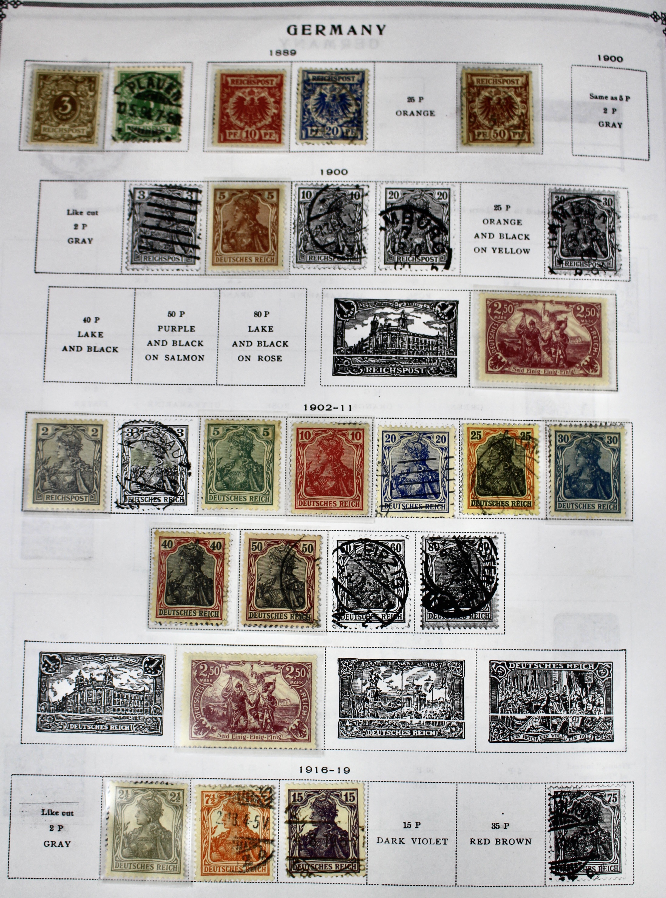 Scott's International Postage Stamp Album Collection, 1840 to 1949