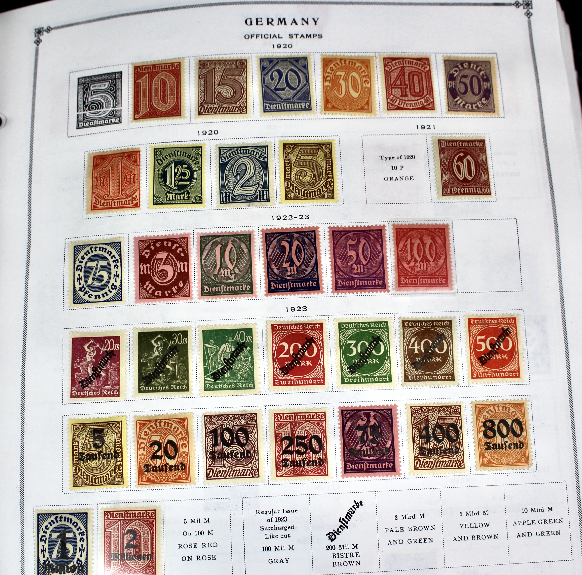 Scott's International Postage Stamp Album Collection, 1840 to 1949