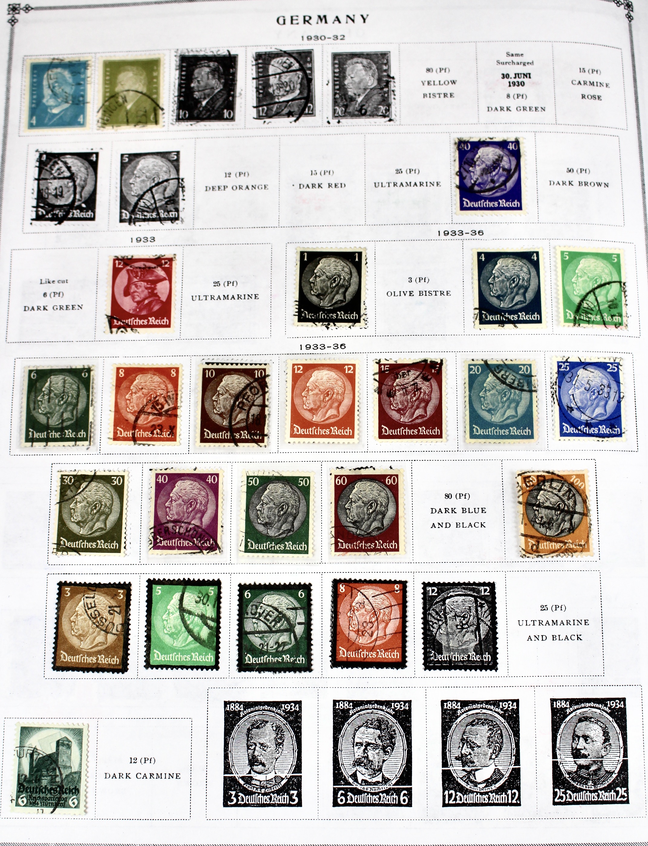 Scott's International Postage Stamp Album Collection, 1840 to 1949