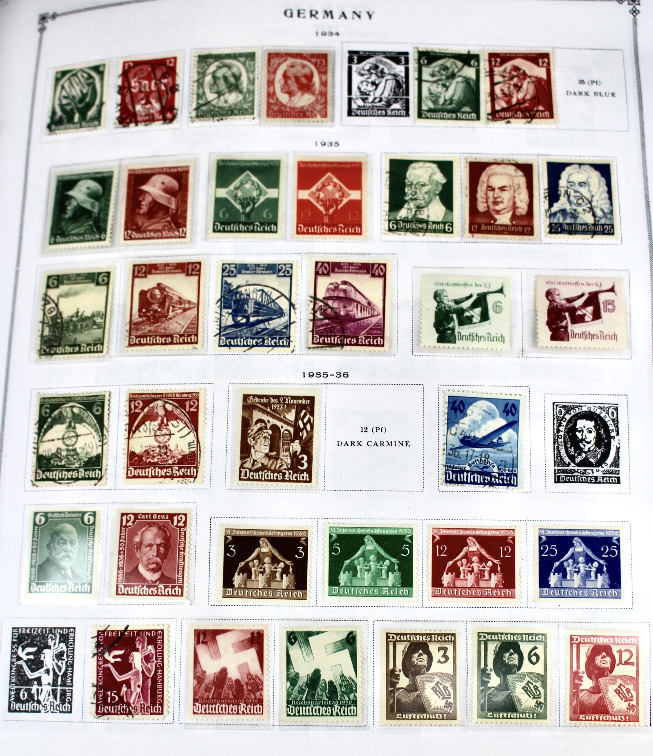 Scott's International Postage Stamp Album Collection, 1840 to 1949