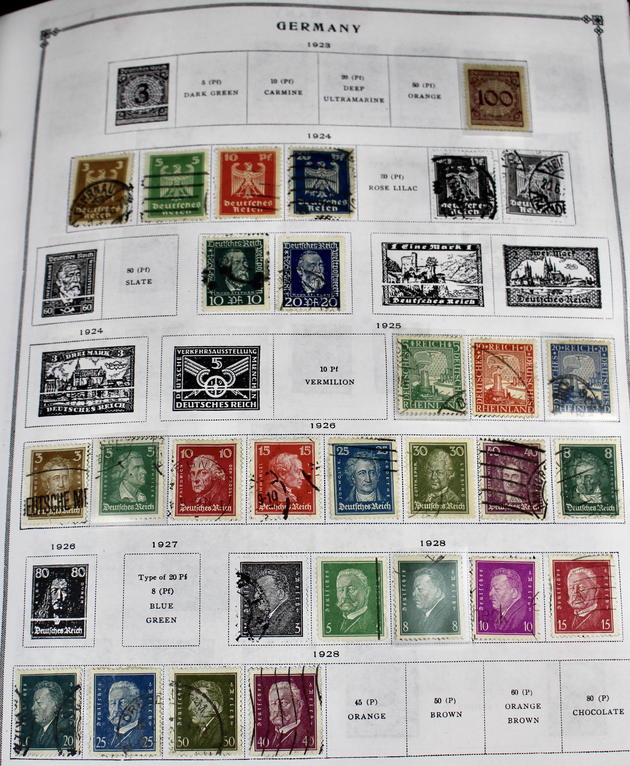 Scott's International Postage Stamp Album Collection, 1840 to 1949