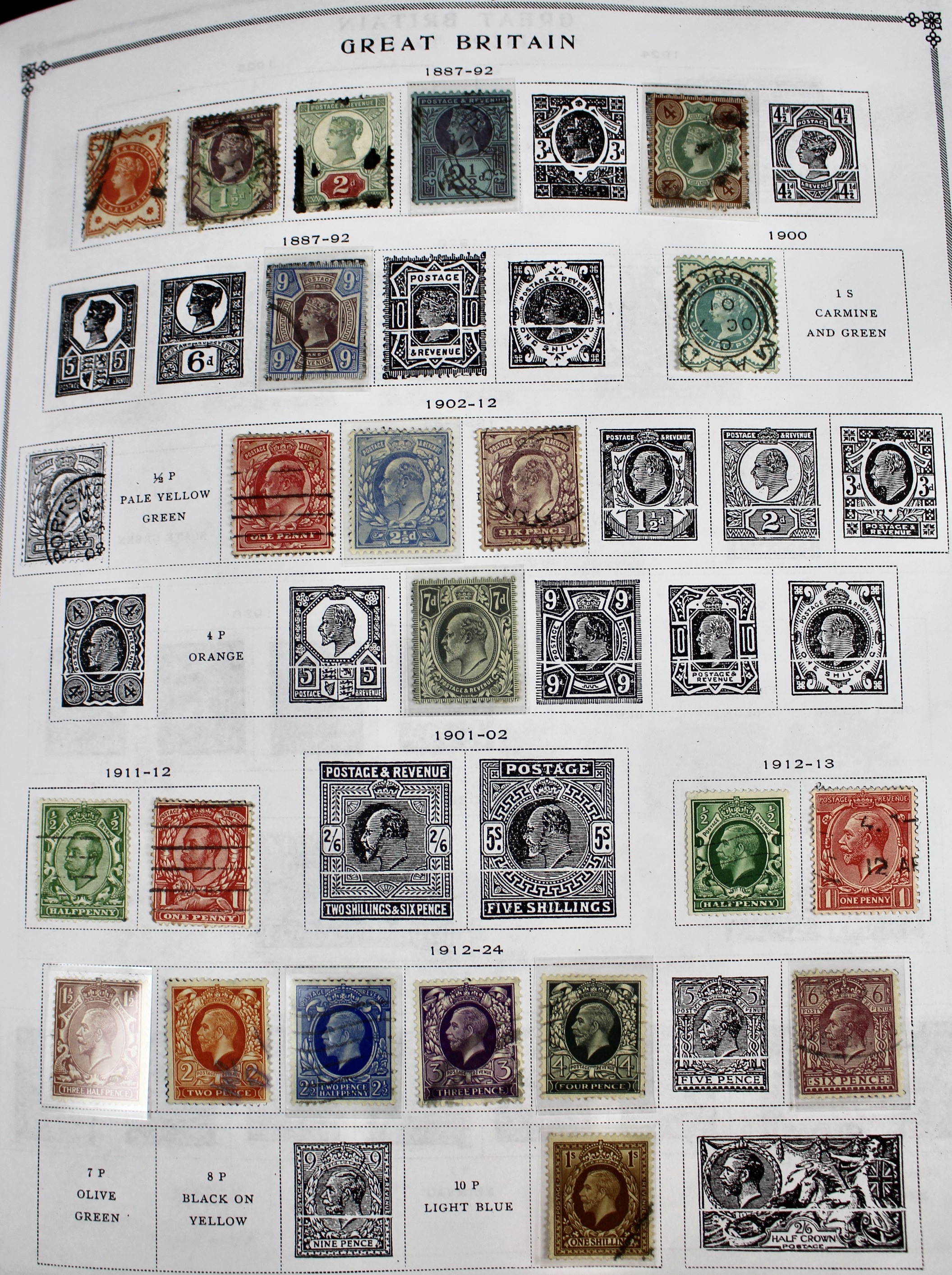 Scott's International Postage Stamp Album Collection, 1840 to 1949