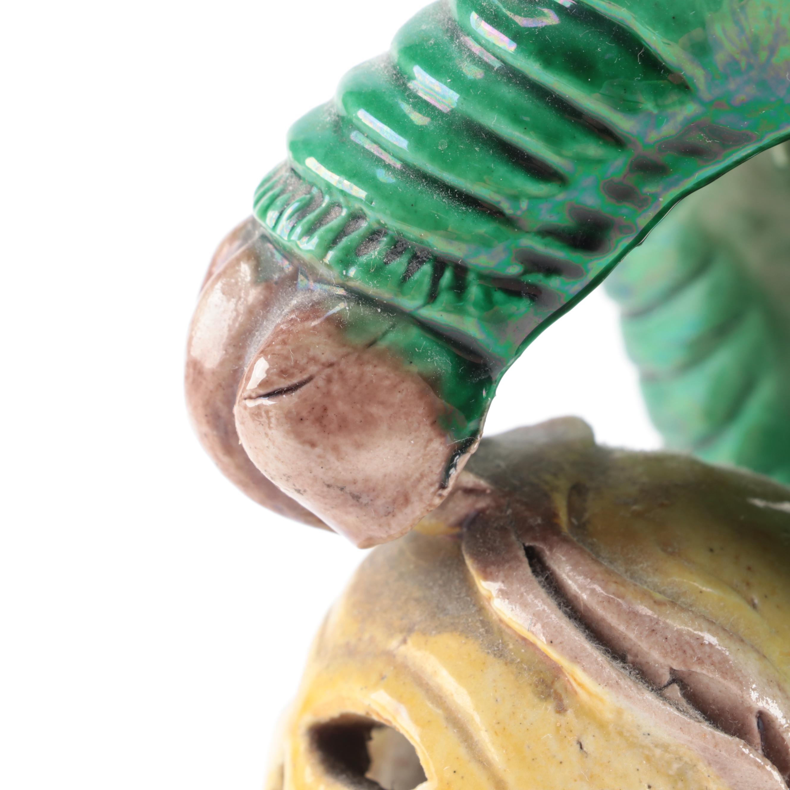 Chinese Guardian Lion Ceramic Figurines