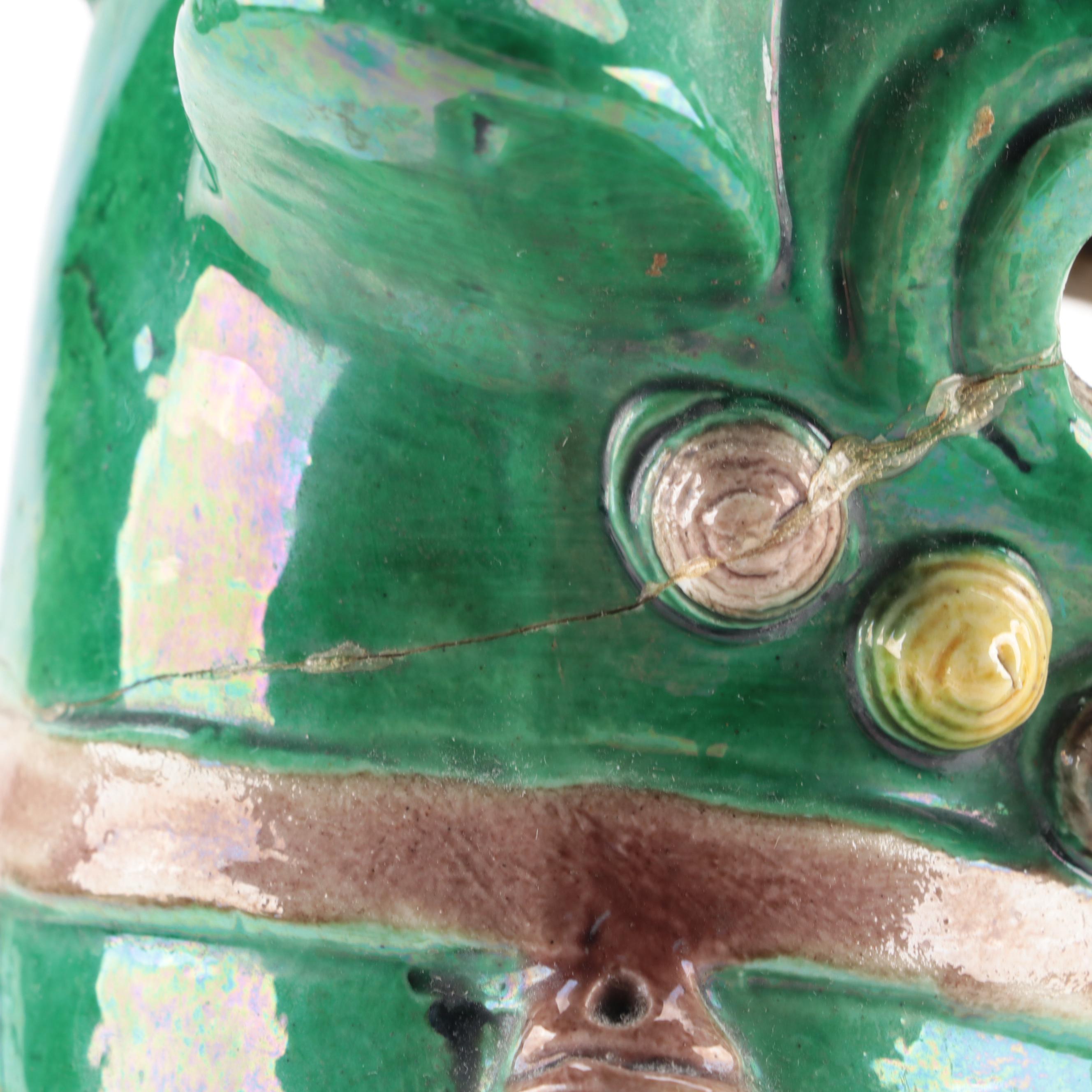 Chinese Guardian Lion Ceramic Figurines