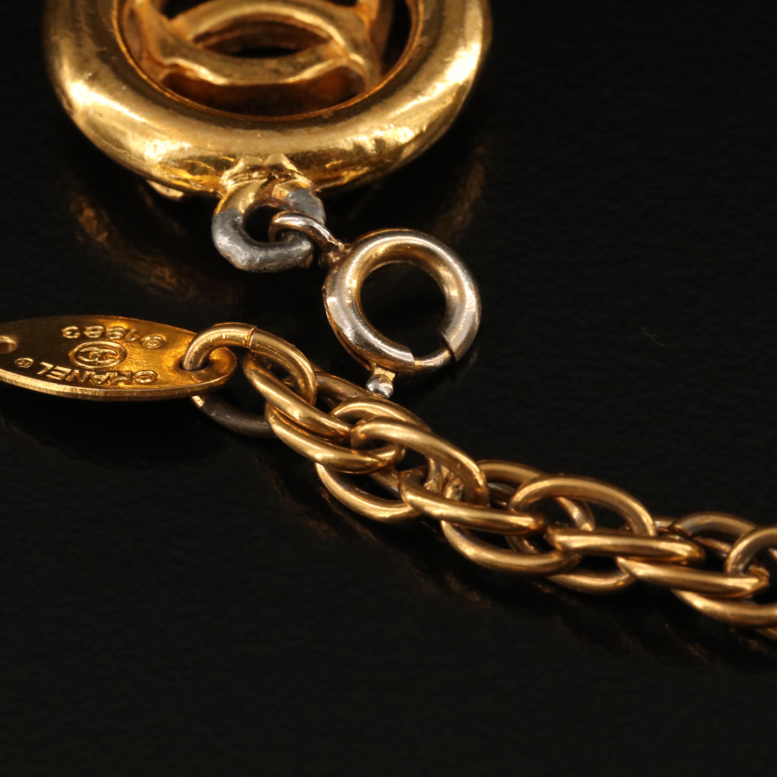 Chanel CC Logo Circle Link Bracelet