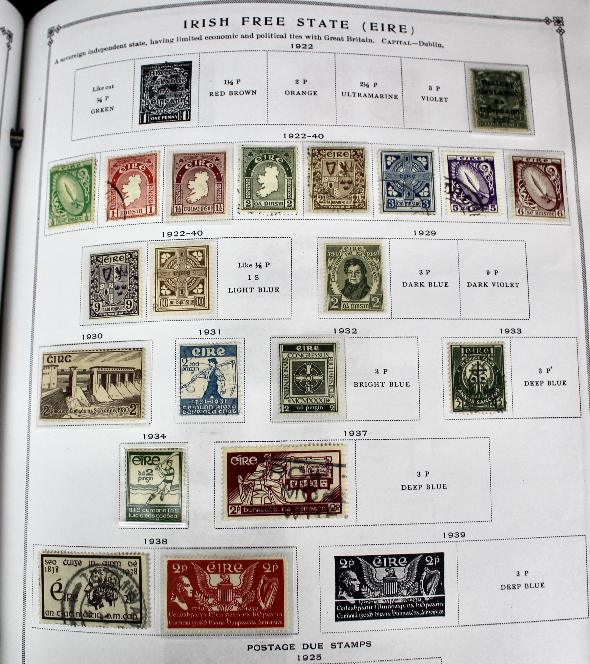 Scott's International Postage Stamp Album Collection, 1840 to 1949