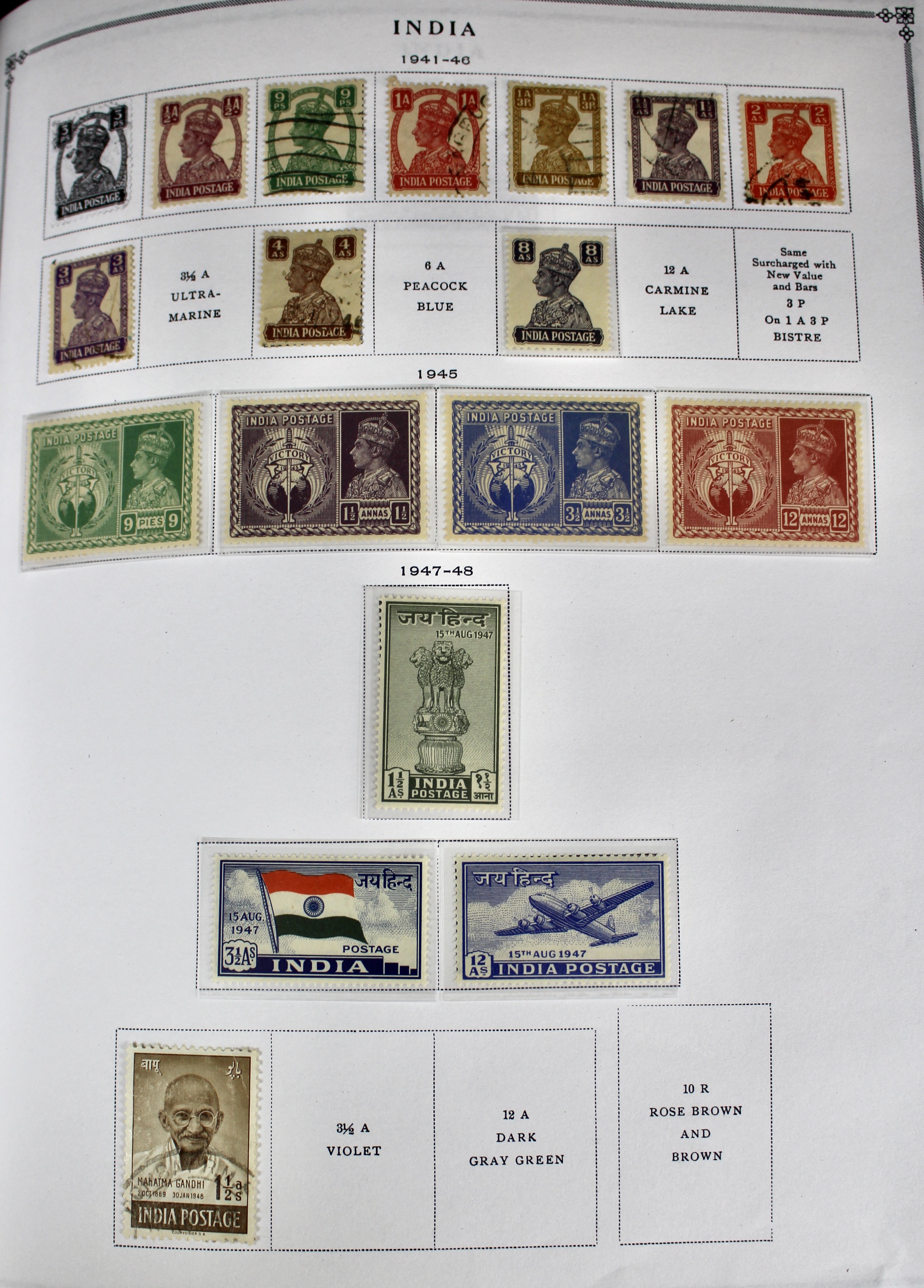 Scott's International Postage Stamp Album Collection, 1840 to 1949