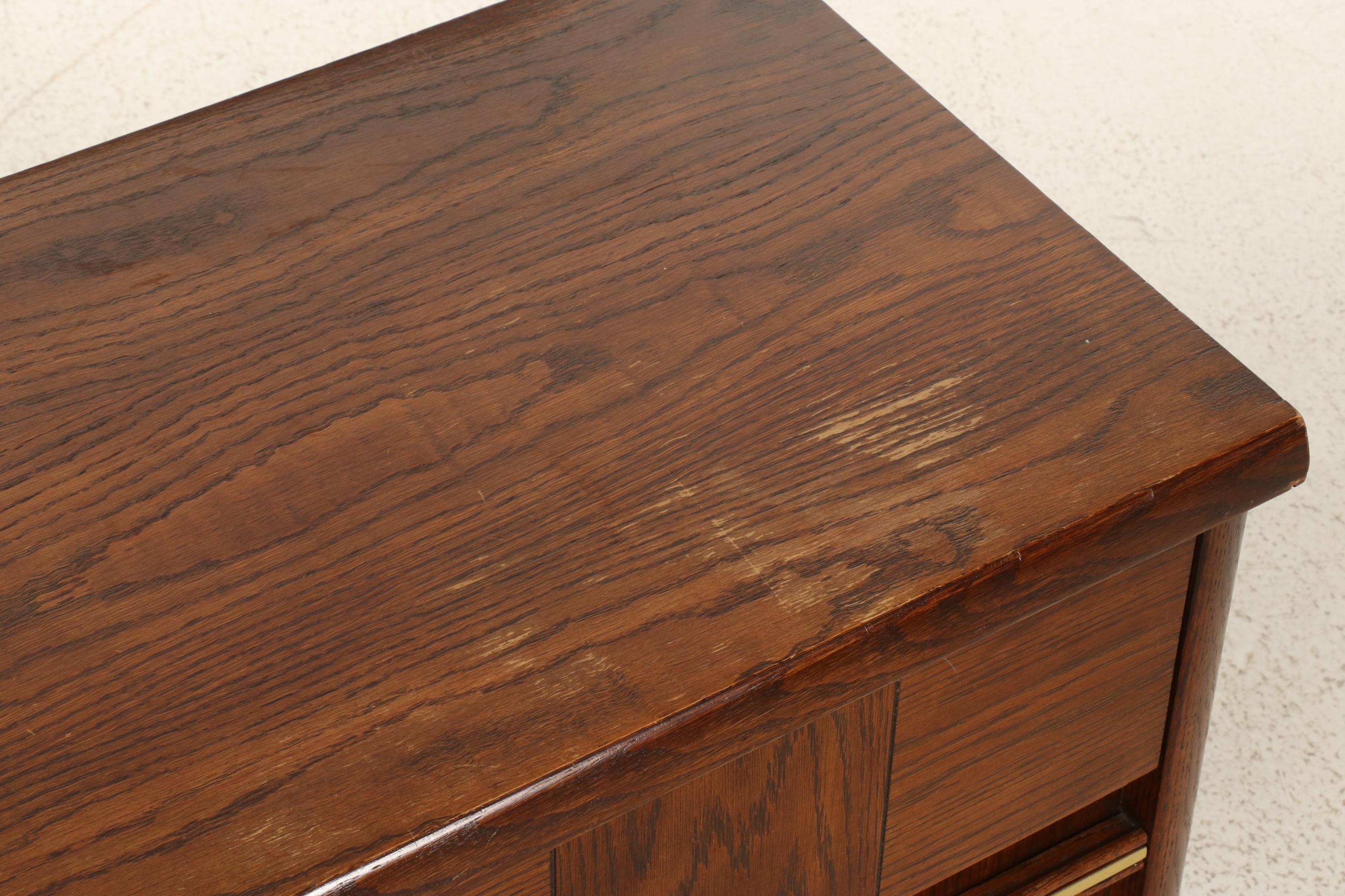 Lane "Aroma-Tite" Oak and Cedar-Lined Blanket Chest on Casters, 1970s