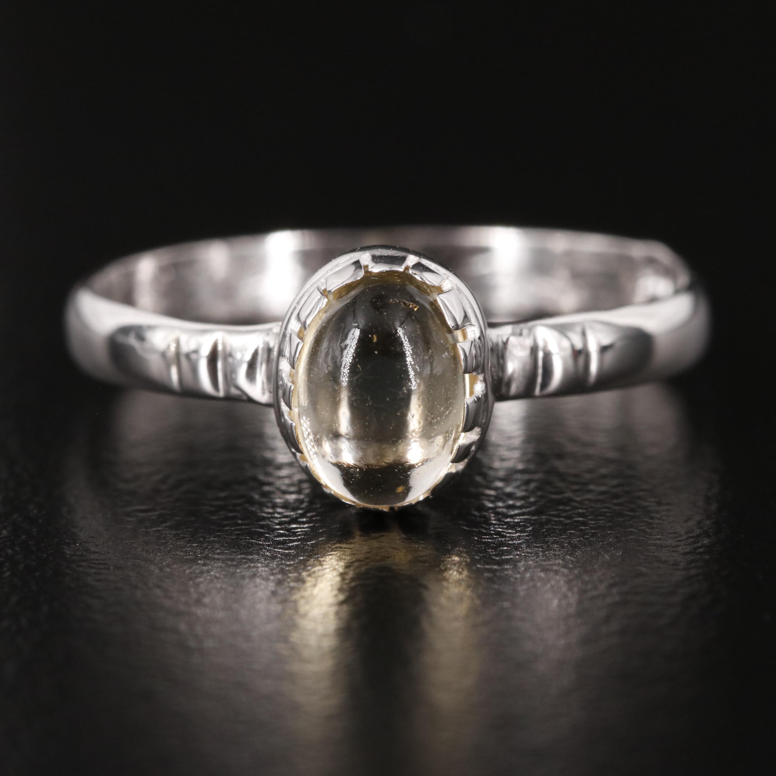 Sterling Citrine Ring