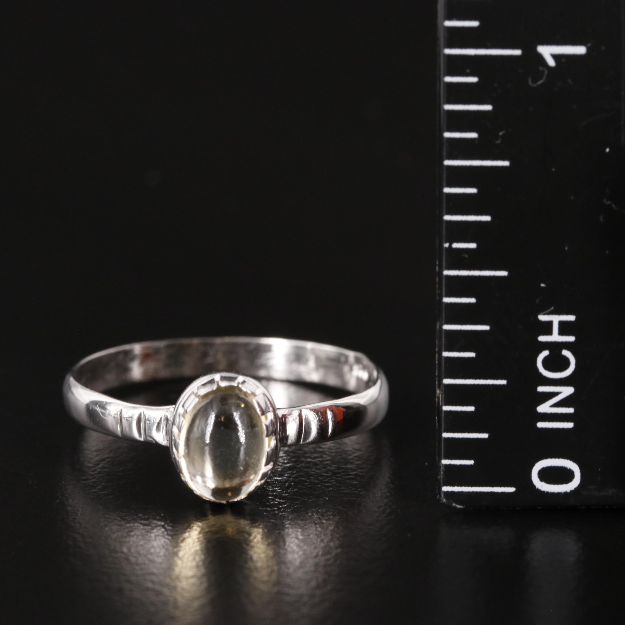 Sterling Citrine Ring