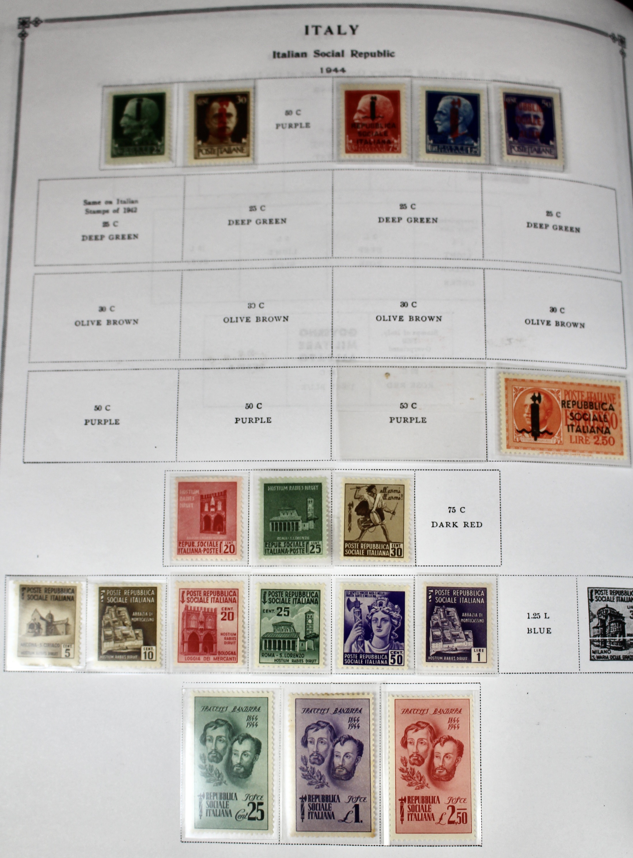 Scott's International Postage Stamp Album Collection, 1840 to 1949