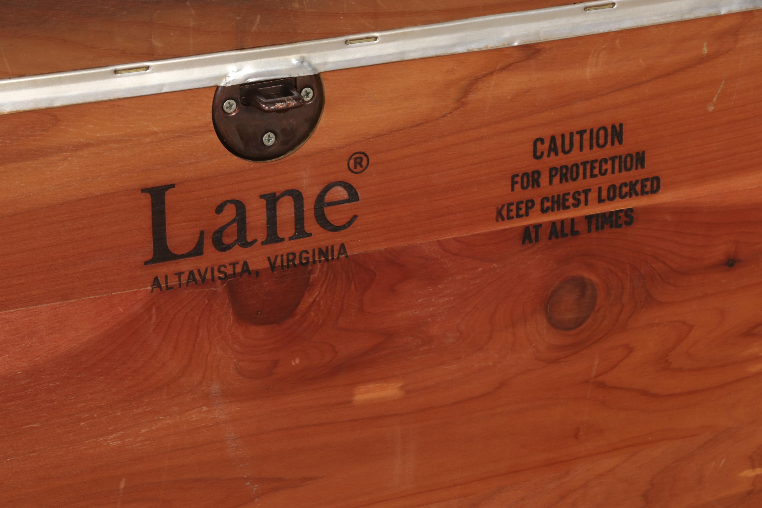 Lane "Aroma-Tite" Oak and Cedar-Lined Blanket Chest on Casters, 1970s