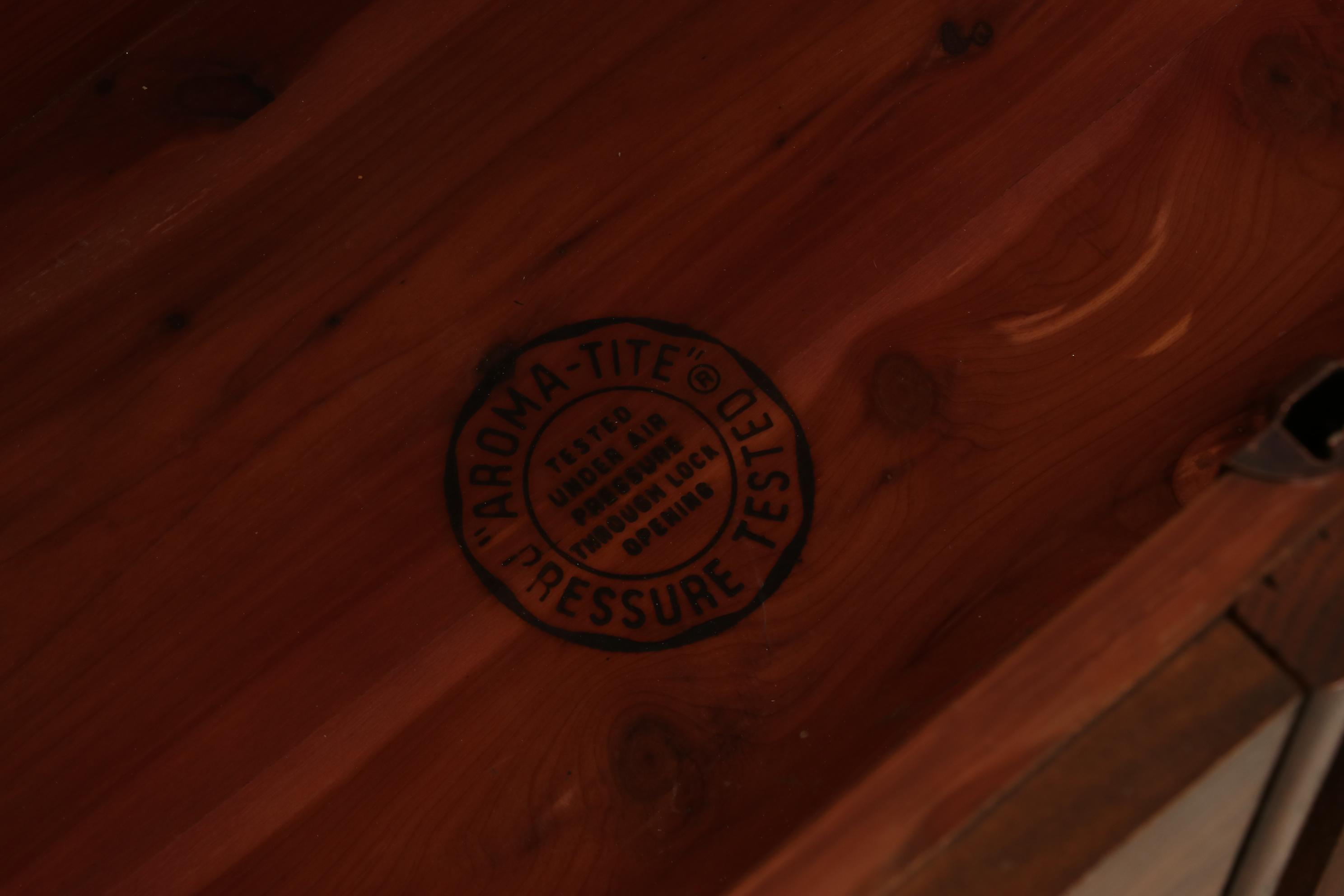 Lane "Aroma-Tite" Oak and Cedar-Lined Blanket Chest on Casters, 1970s