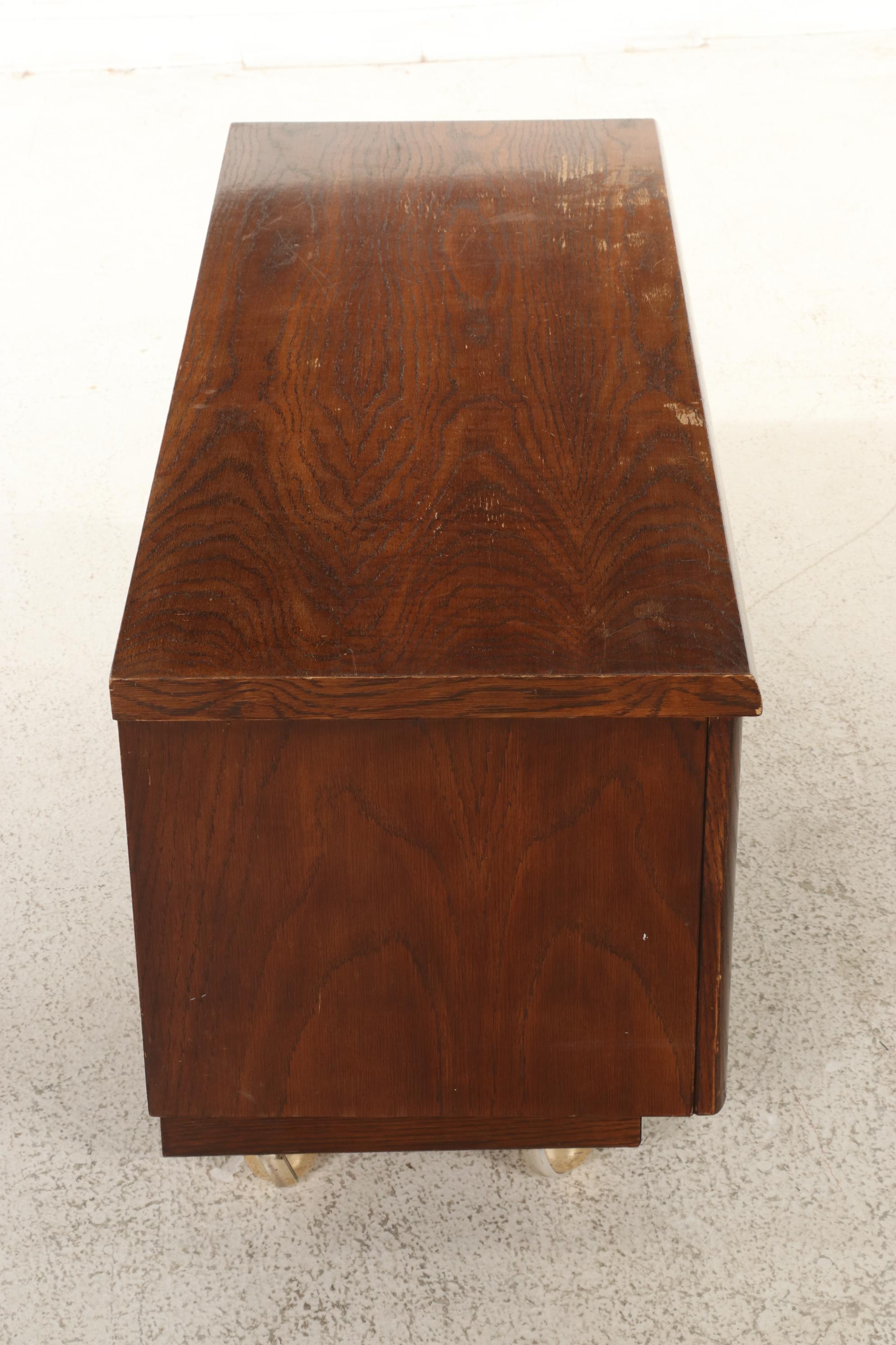 Lane "Aroma-Tite" Oak and Cedar-Lined Blanket Chest on Casters, 1970s