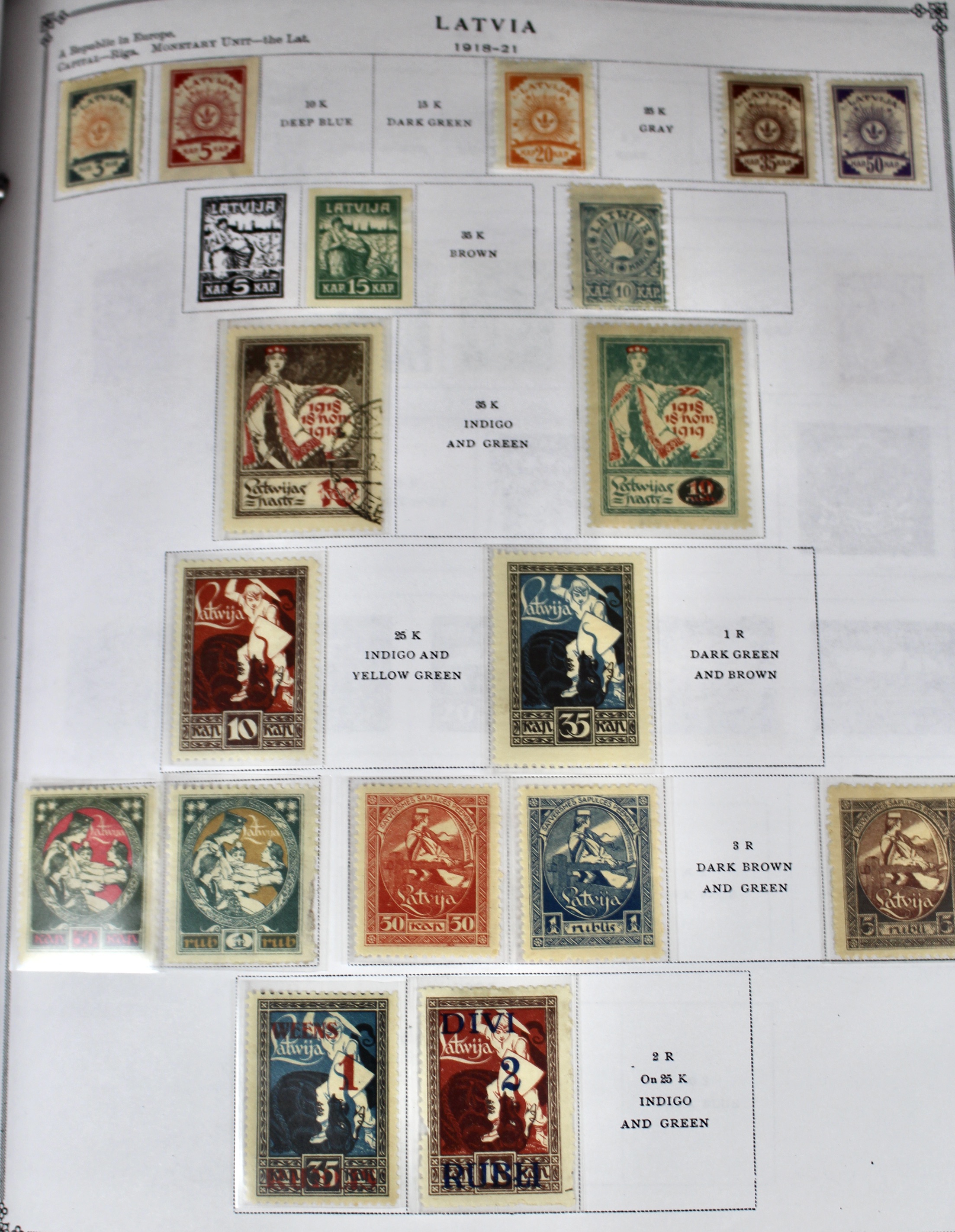 Scott's International Postage Stamp Album Collection, 1840 to 1949