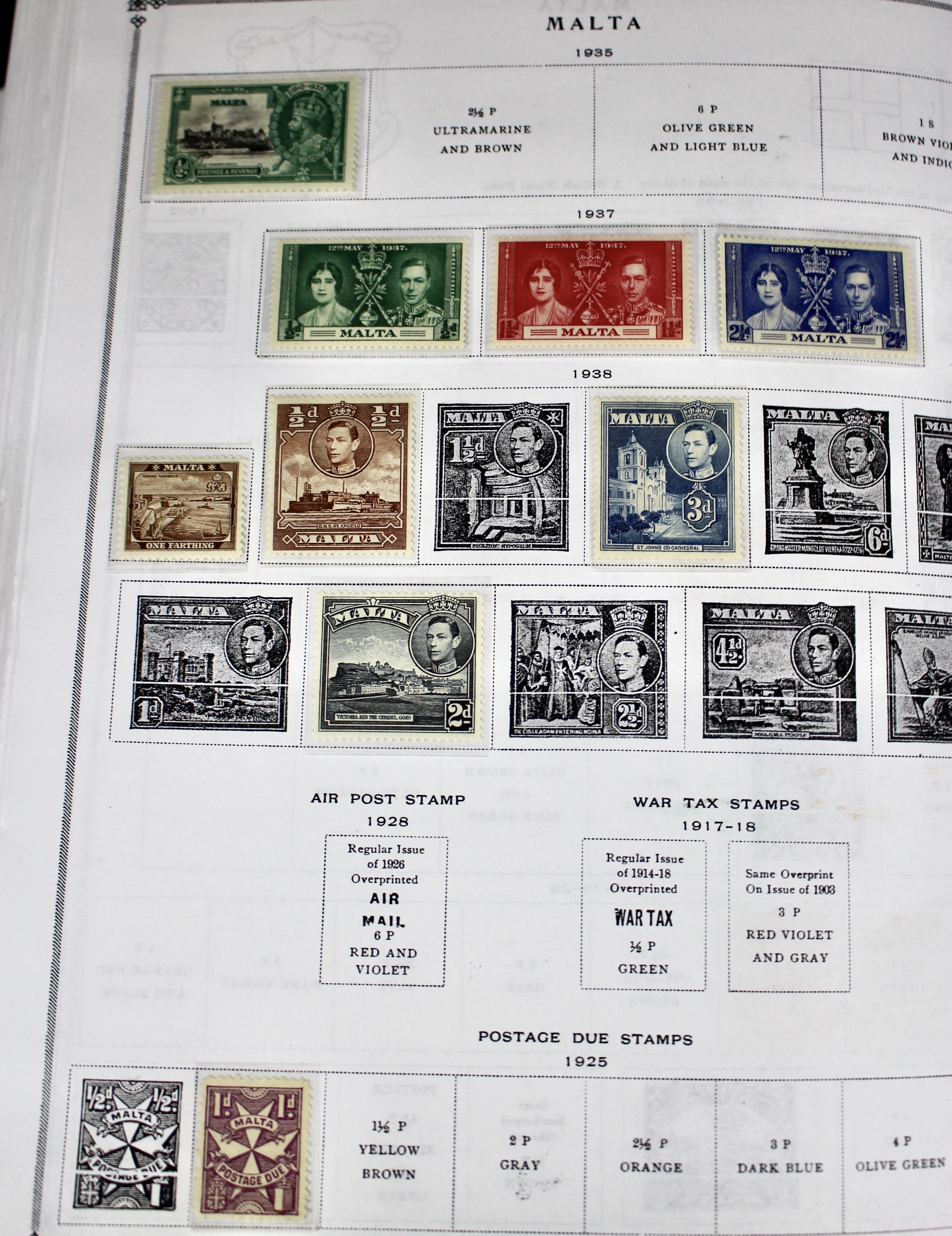 Scott's International Postage Stamp Album Collection, 1840 to 1949