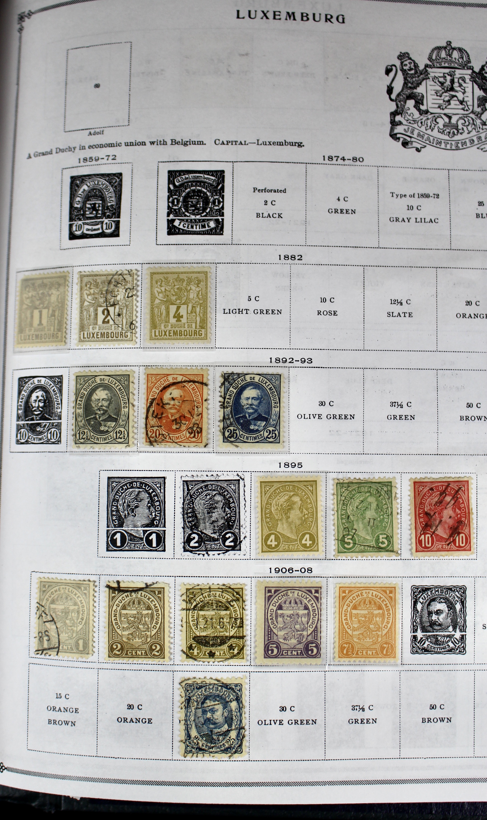 Scott's International Postage Stamp Album Collection, 1840 to 1949