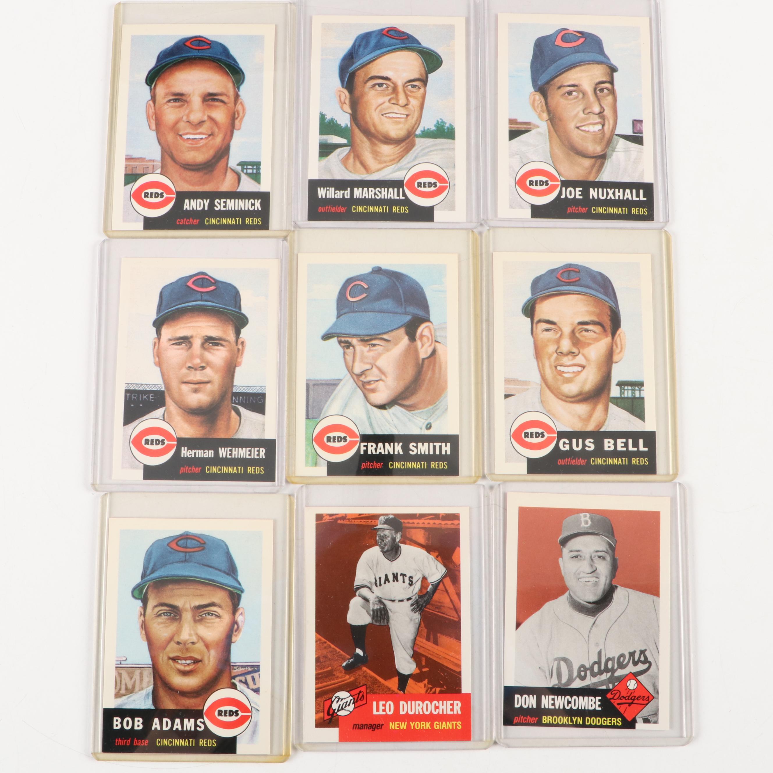1952 and 1953 Topps Reprint Baseball Cards with Mickey Mantle and More