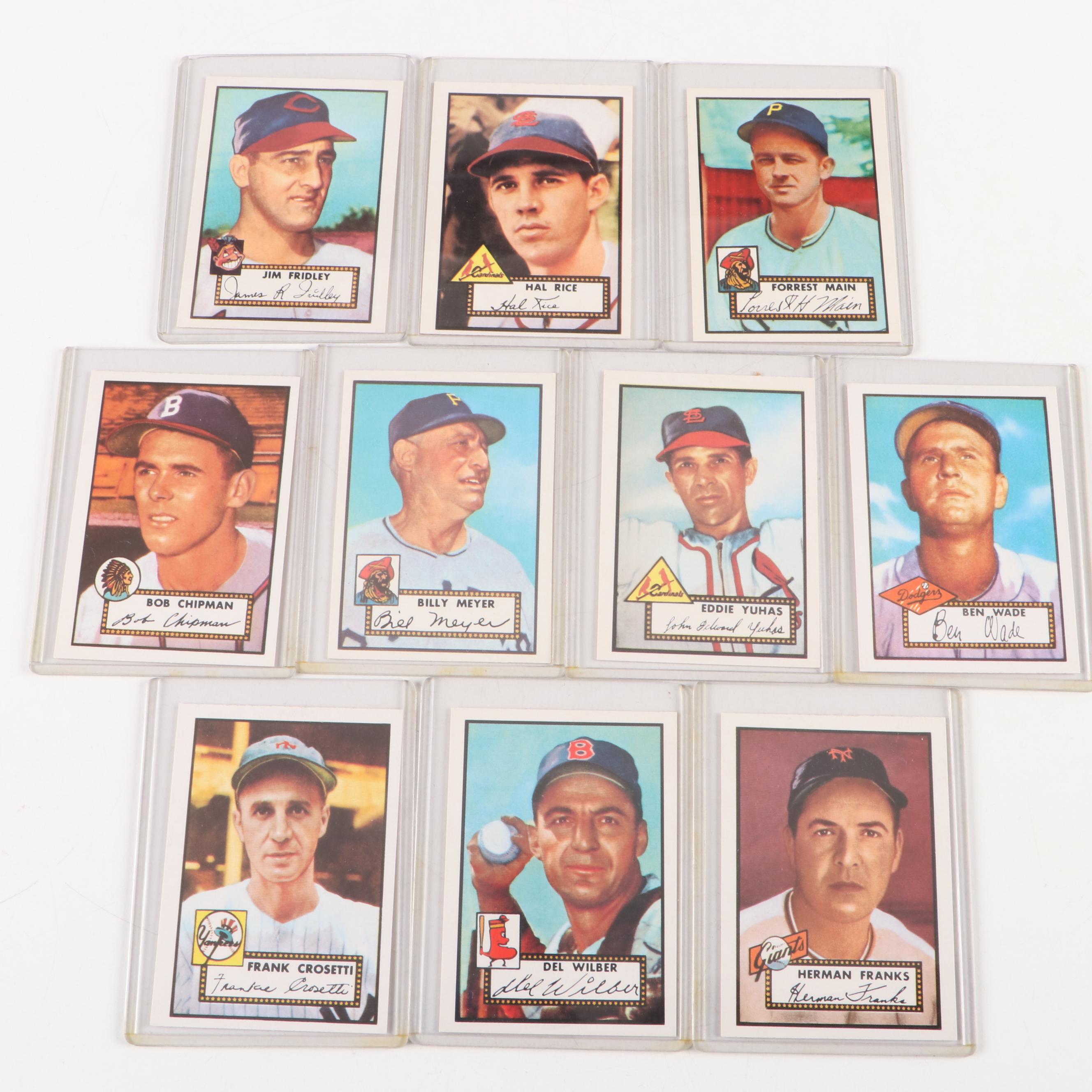1952 and 1953 Topps Reprint Baseball Cards with Mickey Mantle and More