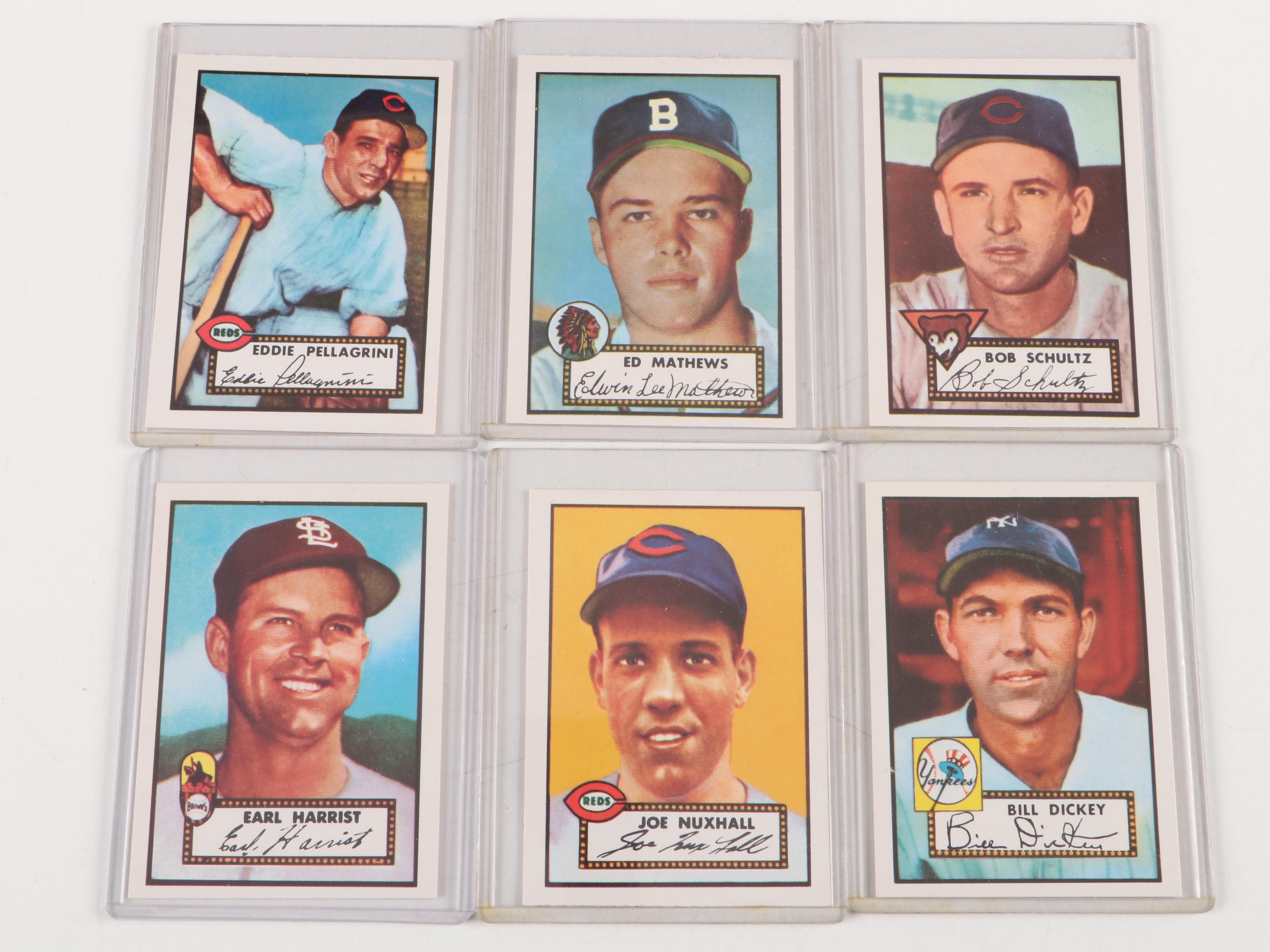 1952 and 1953 Topps Reprint Baseball Cards with Mickey Mantle and More