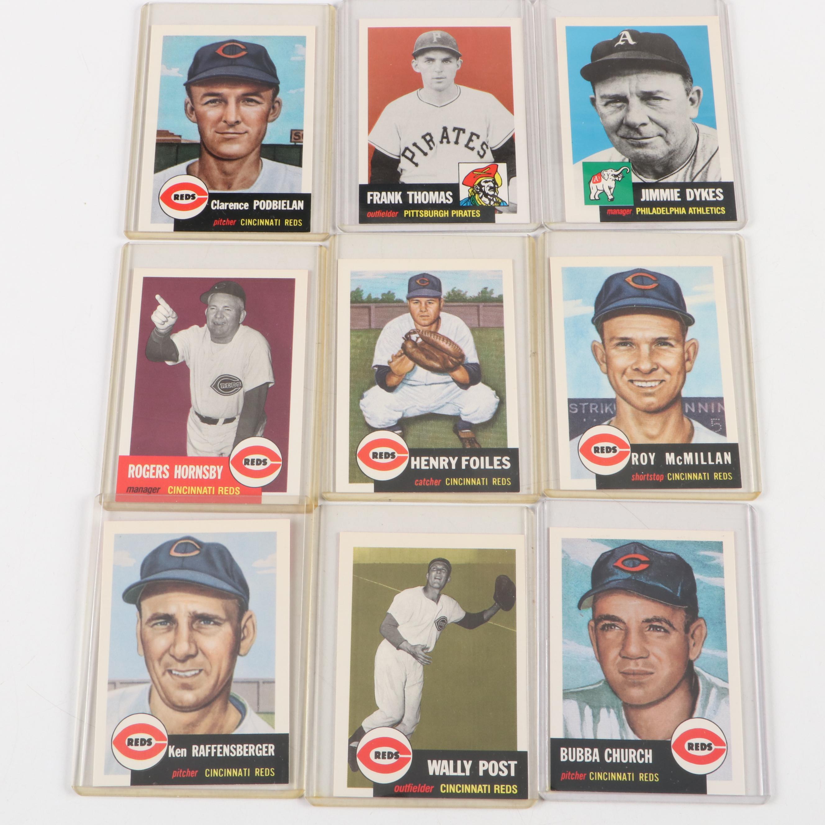 1952 and 1953 Topps Reprint Baseball Cards with Mickey Mantle and More