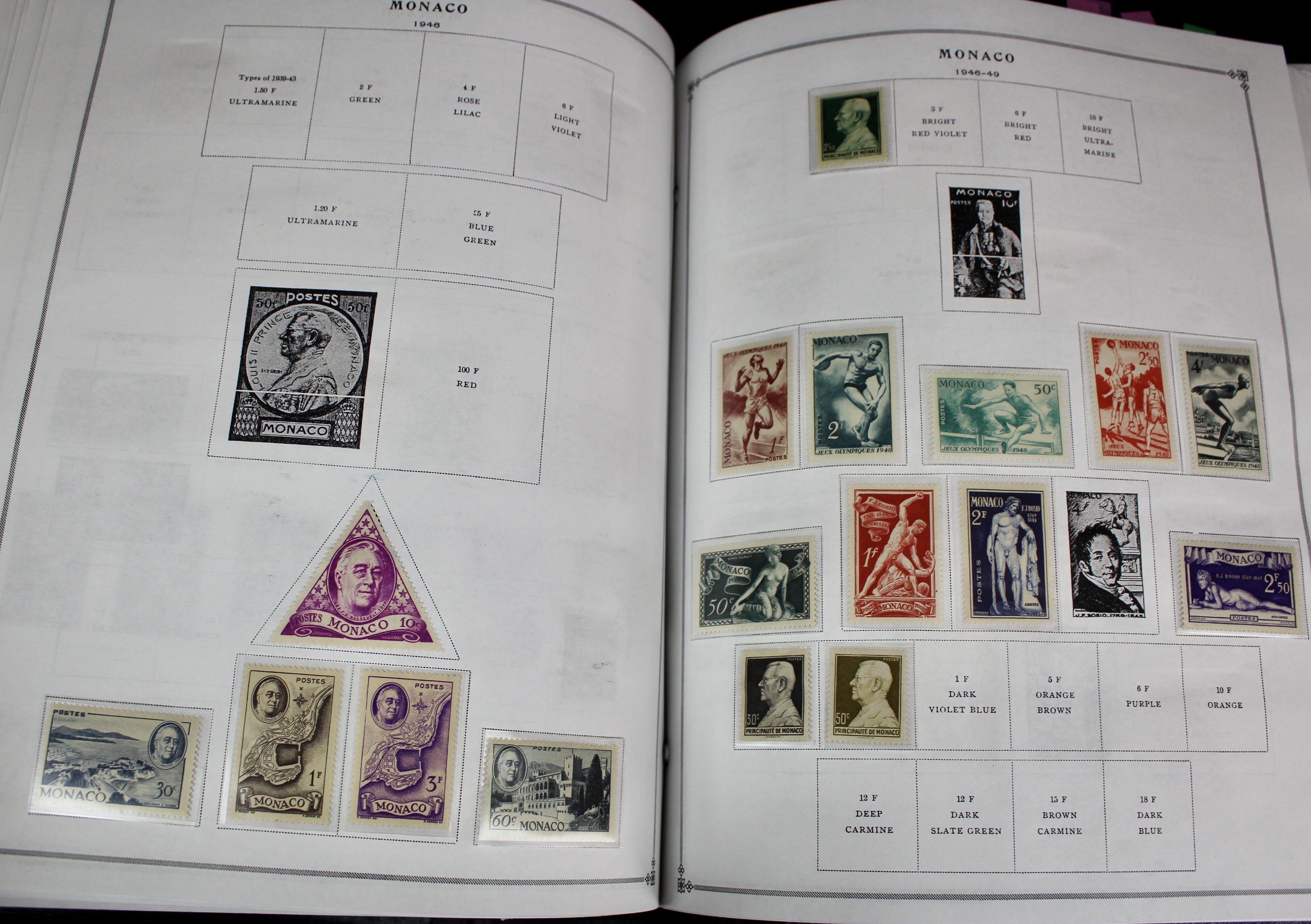 Scott's International Postage Stamp Album Collection, 1840 to 1949
