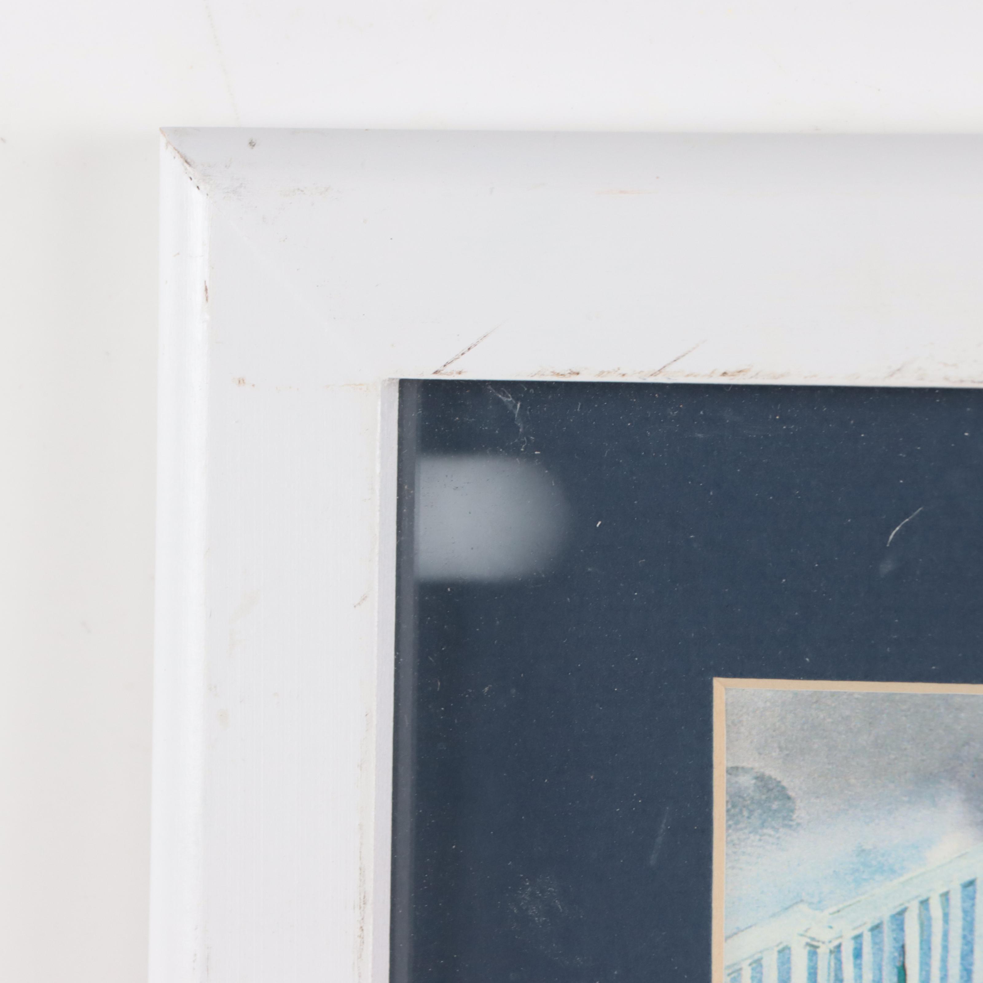 Offset Lithograph of Winter Central Park Scene, Late 20th to 21st Century