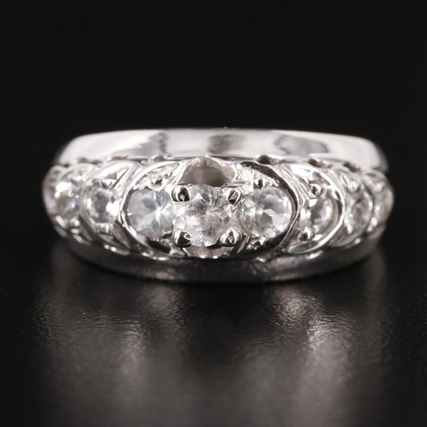 Sterling White Topaz Ring