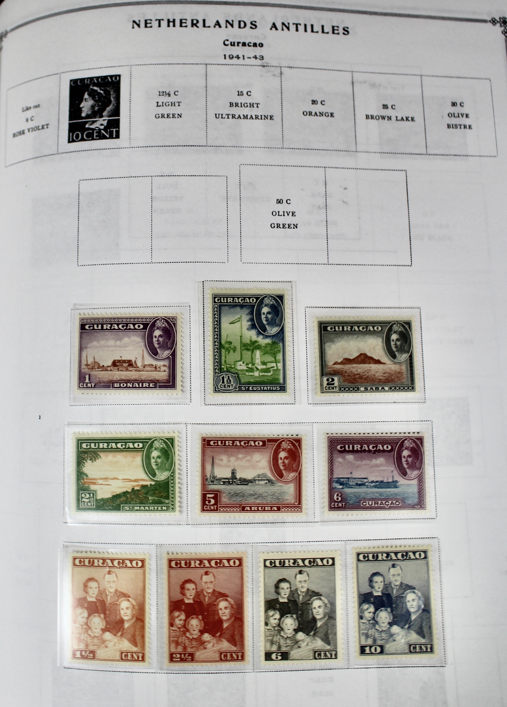 Scott's International Postage Stamp Album Collection, 1840 to 1949