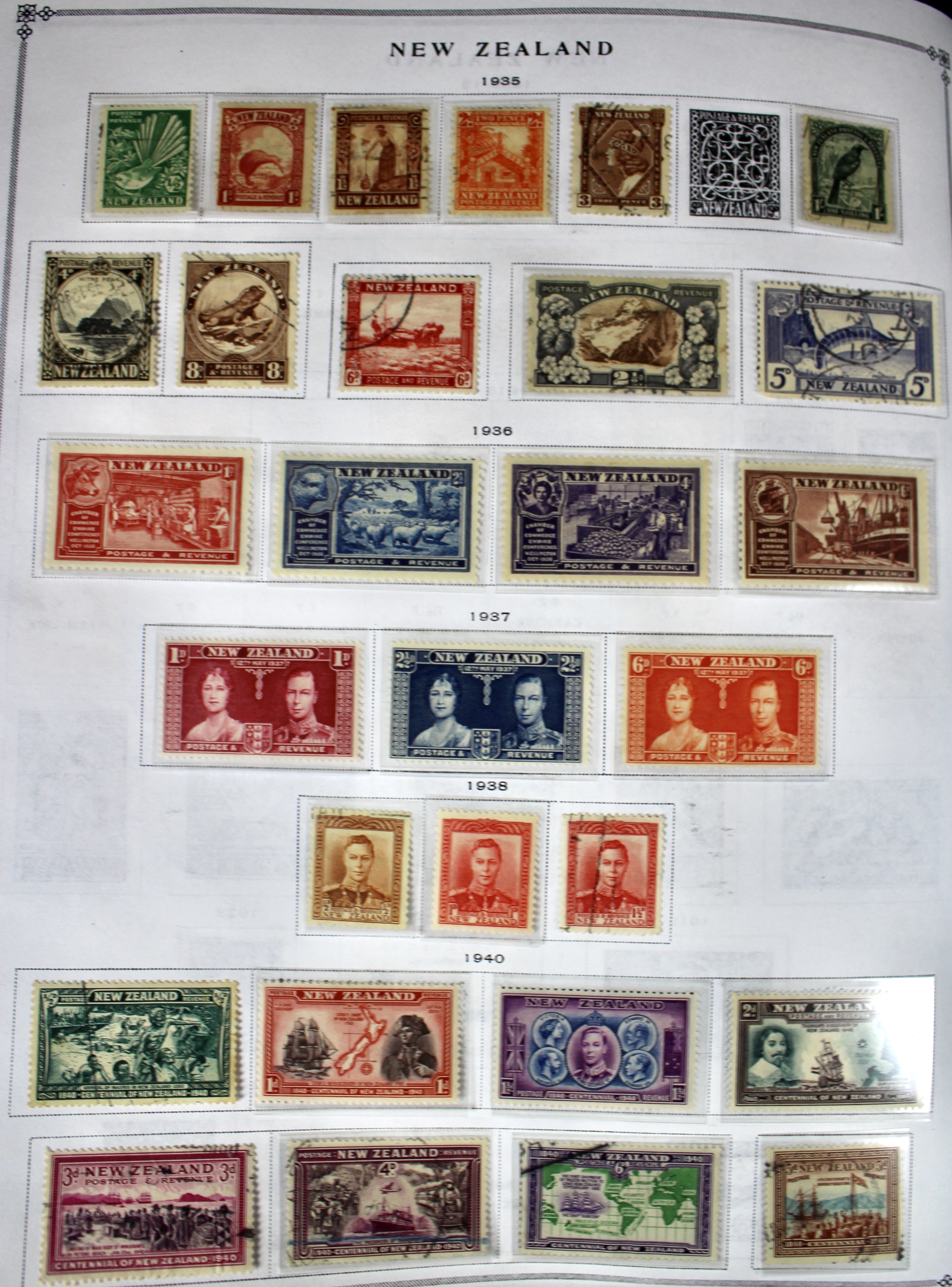 Scott's International Postage Stamp Album Collection, 1840 to 1949